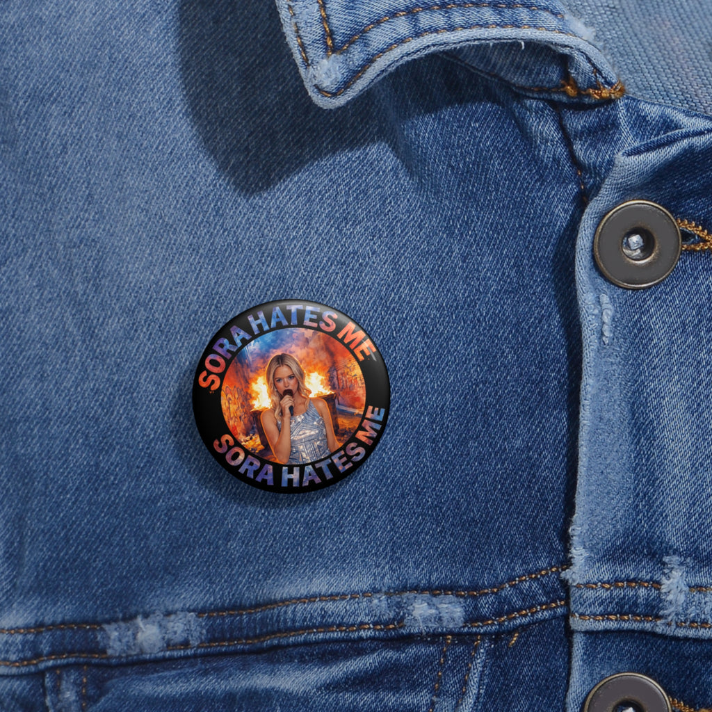 Crystal Sparkle “SORA HATES ME” Fan Pin