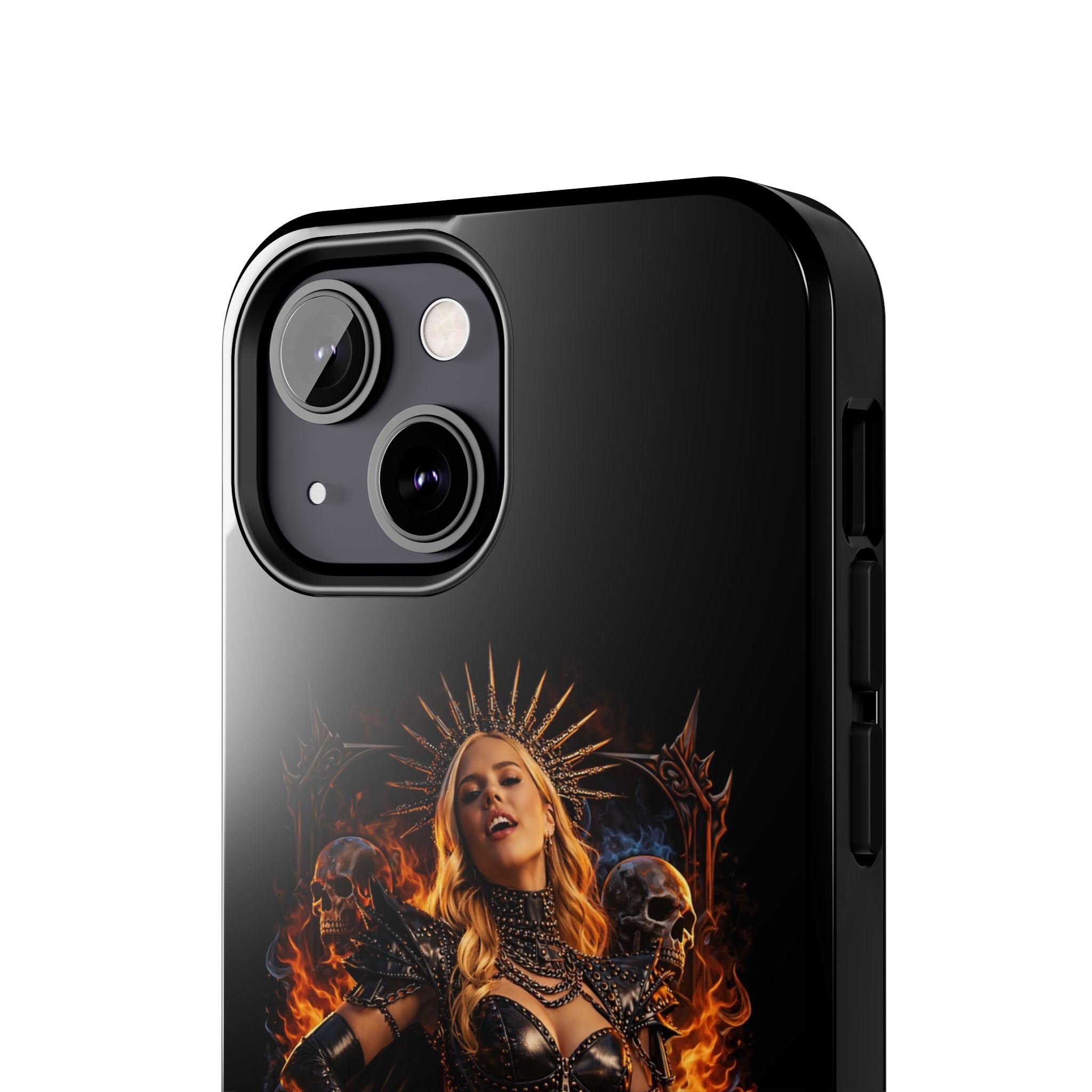 Crystal Sparkle Queen of Darkness by Dark.Lex  Phone Case — Gothic Flame Protective Case