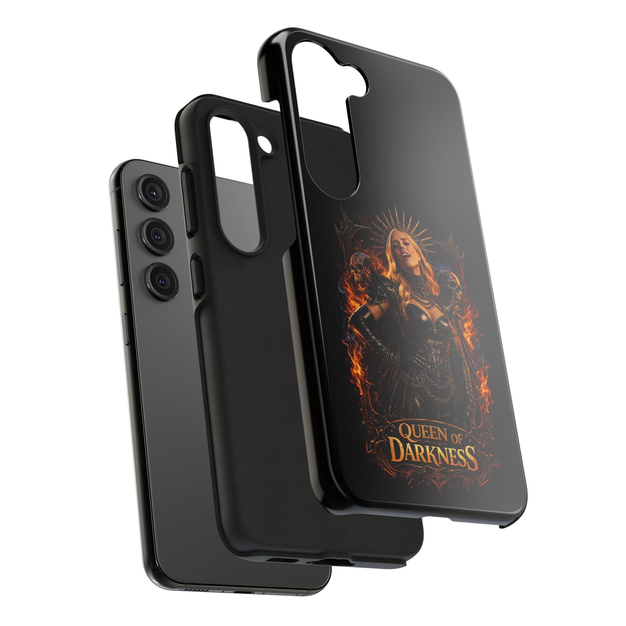 Crystal Sparkle Queen of Darkness by Dark.Lex  Phone Case — Gothic Flame Protective Case