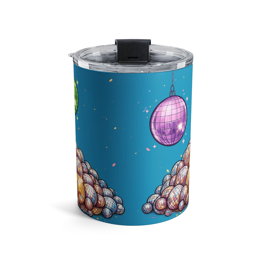 Disco Dino by Taliasaurus 10oz Tumbler — Fun Party Dinosaur Travel Cup