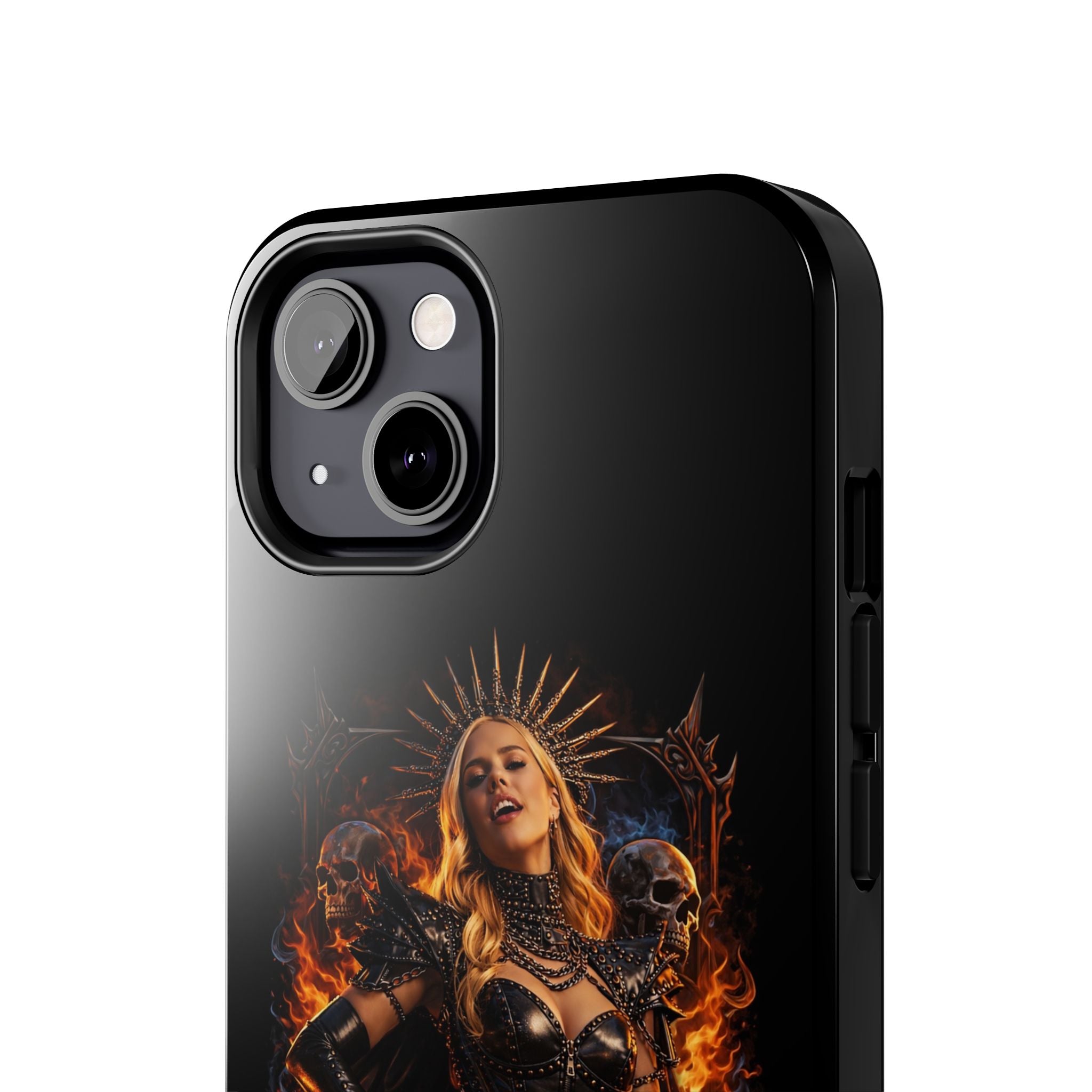 Crystal Sparkle Queen of Darkness by Dark.Lex  Phone Case — Gothic Flame Protective Case