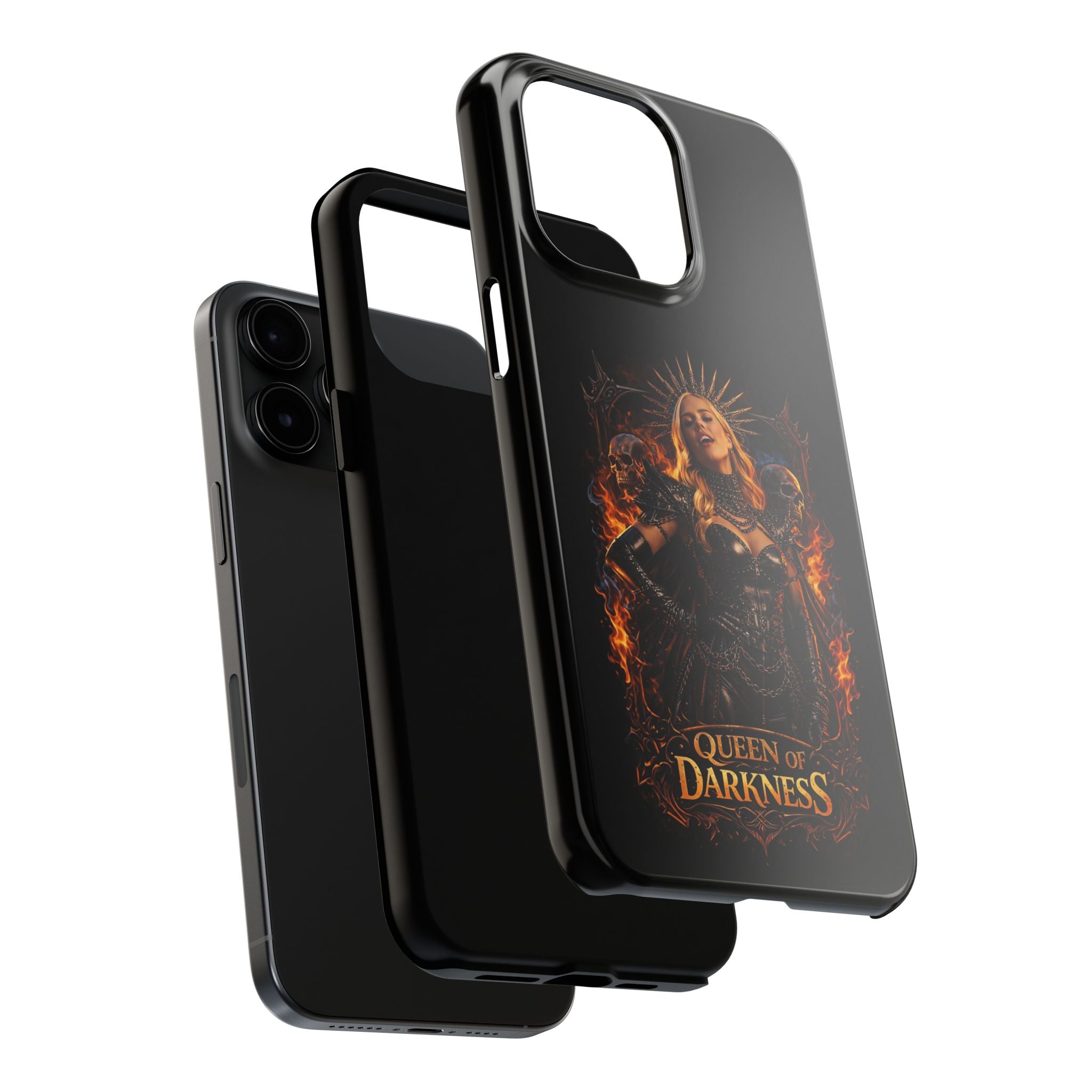 Crystal Sparkle Queen of Darkness by Dark.Lex  Phone Case — Gothic Flame Protective Case