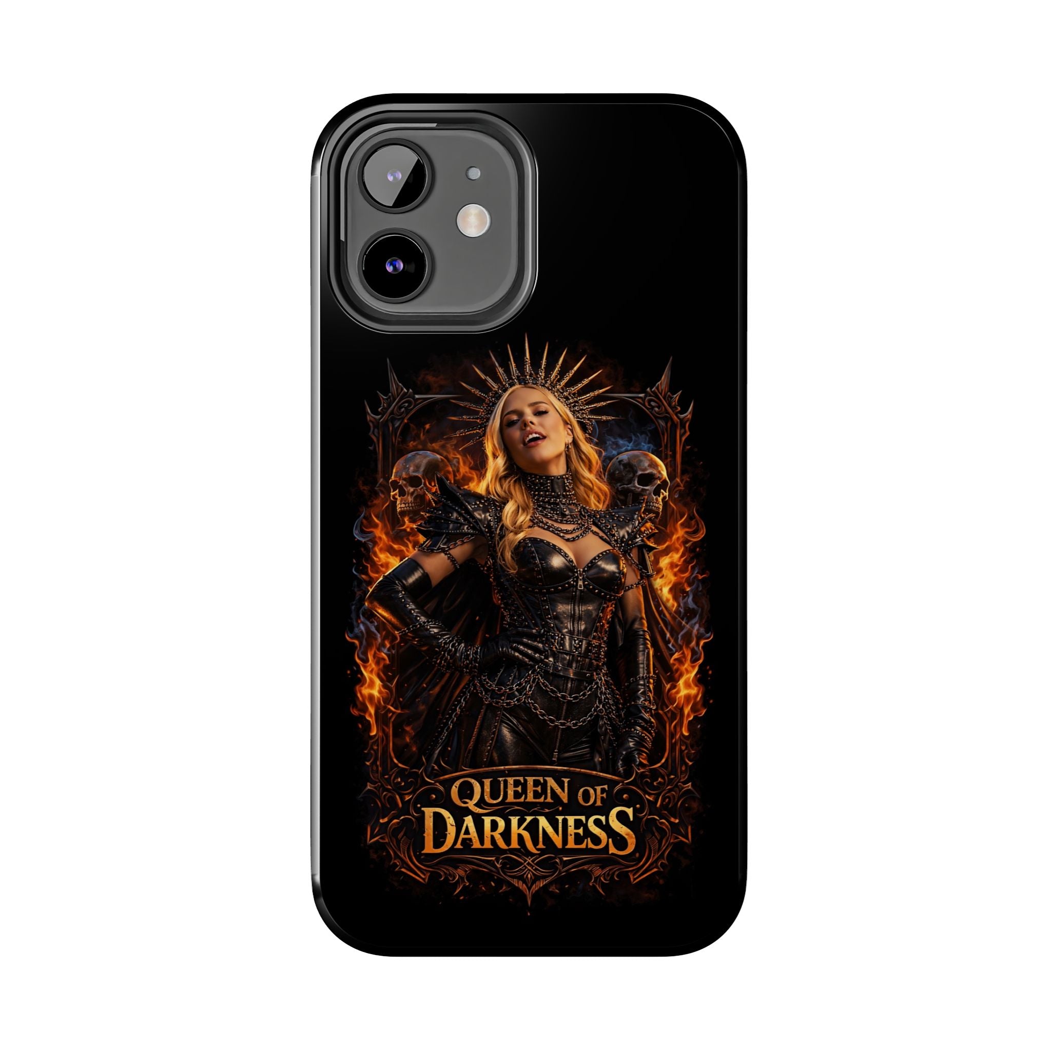 Crystal Sparkle Queen of Darkness by Dark.Lex  Phone Case — Gothic Flame Protective Case