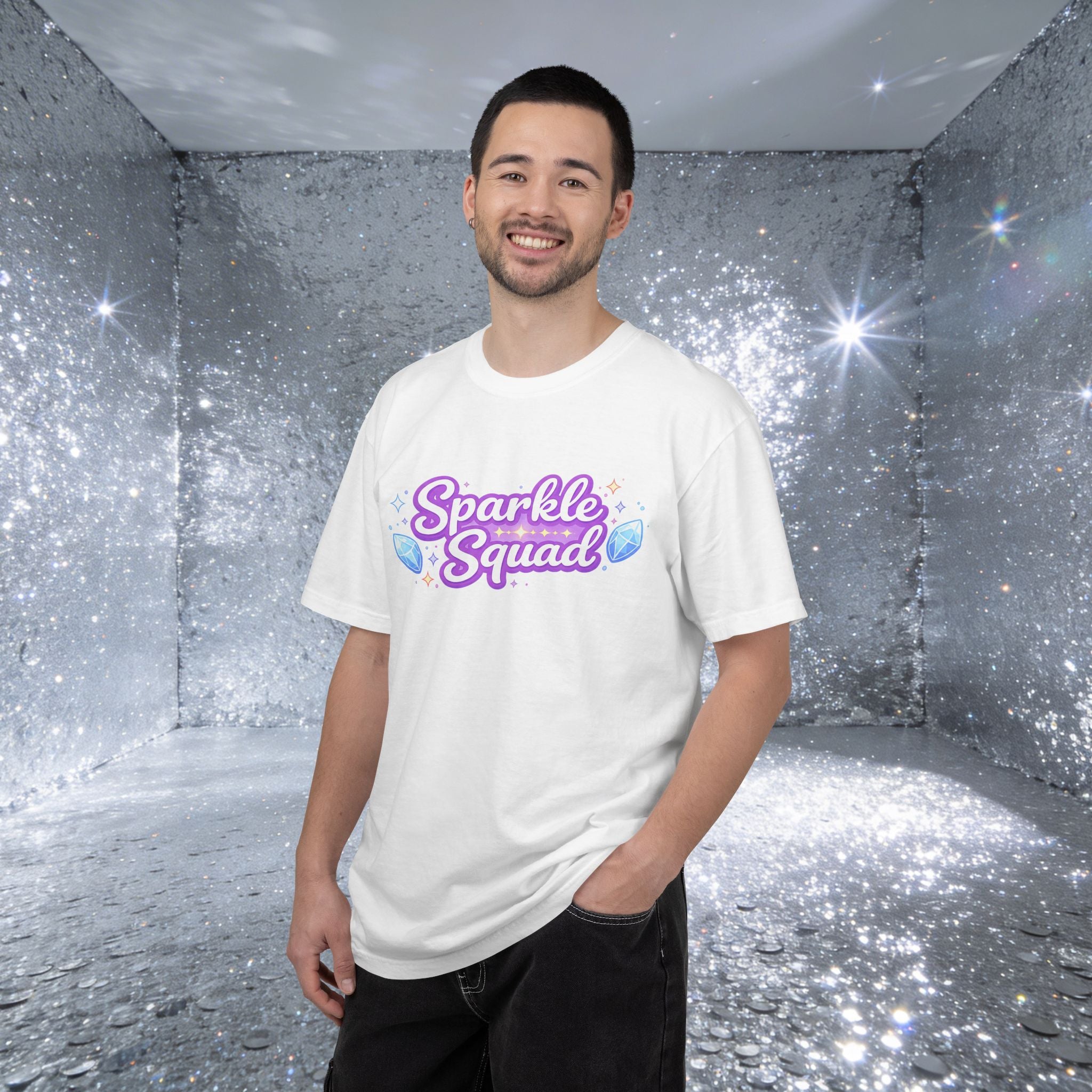 Sparkle Squad by GareBearStare T-Shirt — Cute Glitter Gem Graphic Tee