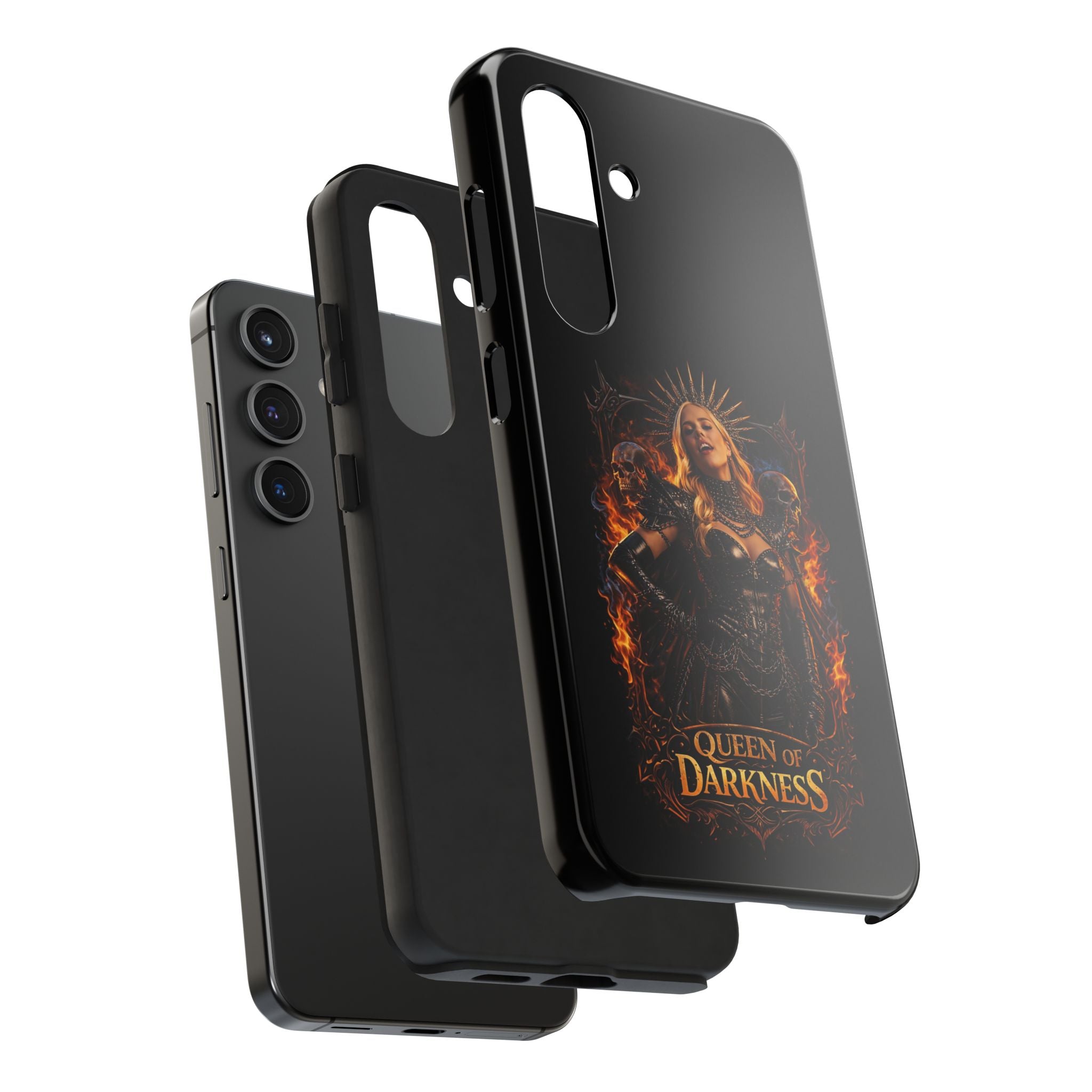 Crystal Sparkle Queen of Darkness by Dark.Lex  Phone Case — Gothic Flame Protective Case