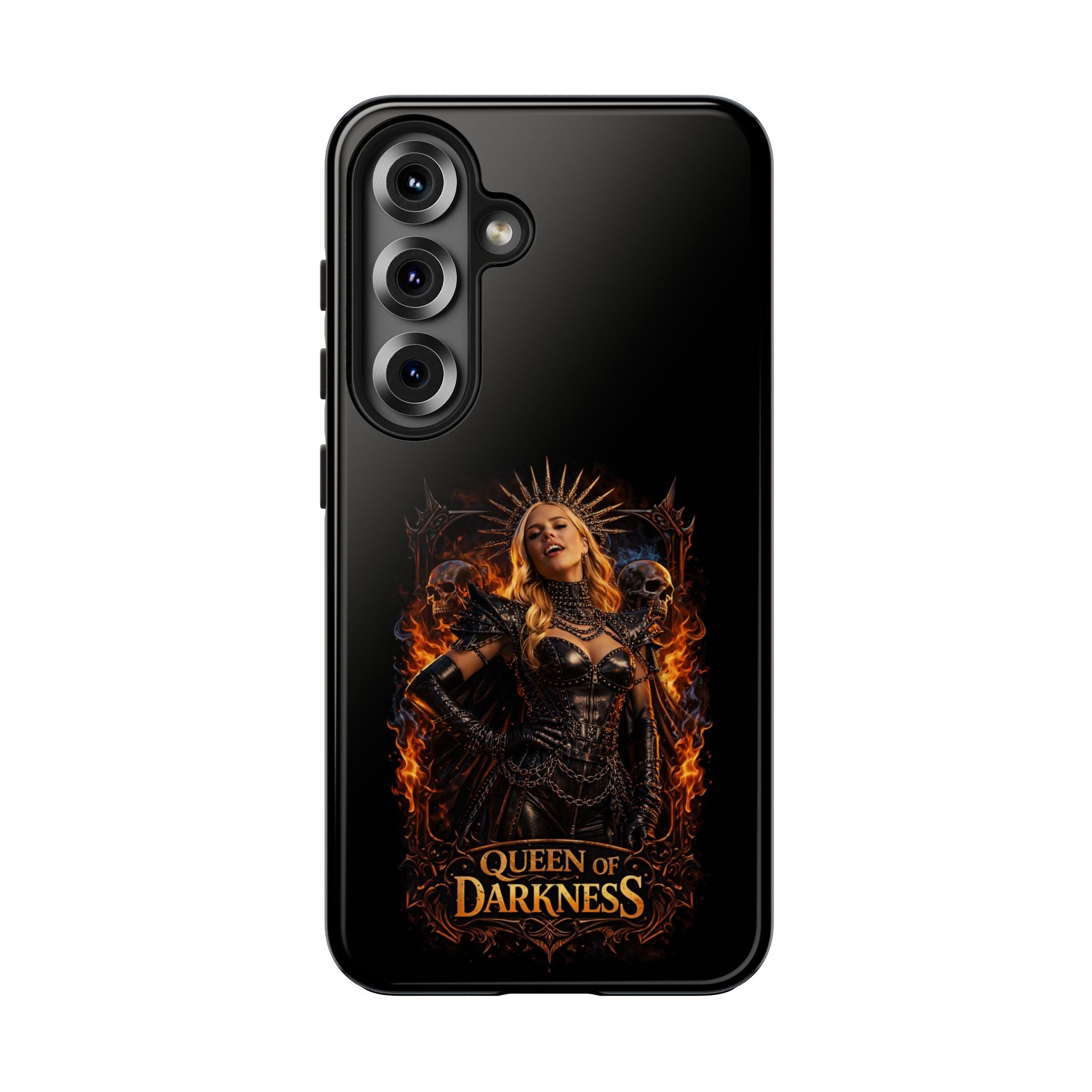 Crystal Sparkle Queen of Darkness by Dark.Lex  Phone Case — Gothic Flame Protective Case
