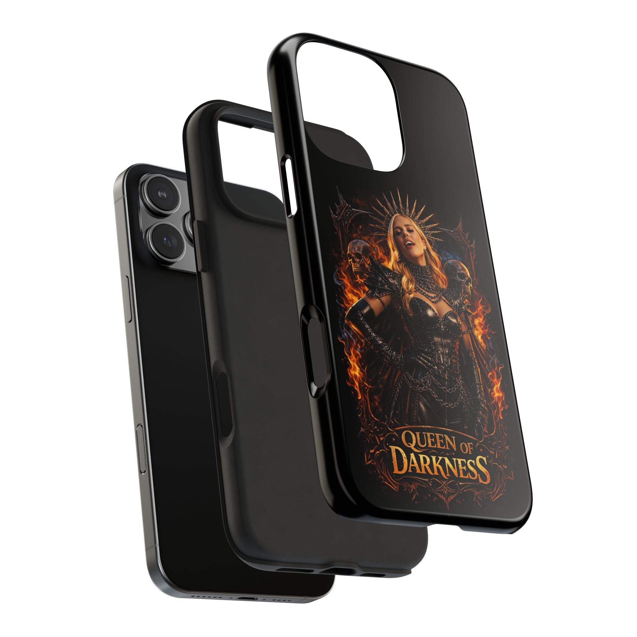 Crystal Sparkle Queen of Darkness by Dark.Lex  Phone Case — Gothic Flame Protective Case