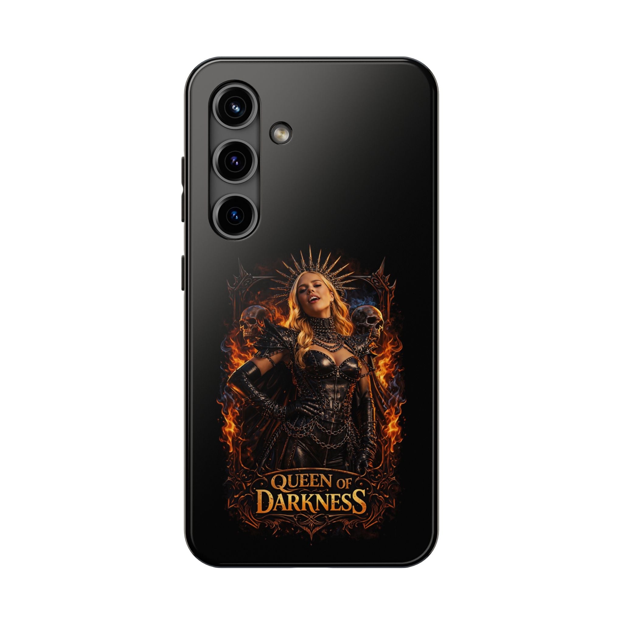 Crystal Sparkle Queen of Darkness by Dark.Lex  Phone Case — Gothic Flame Protective Case