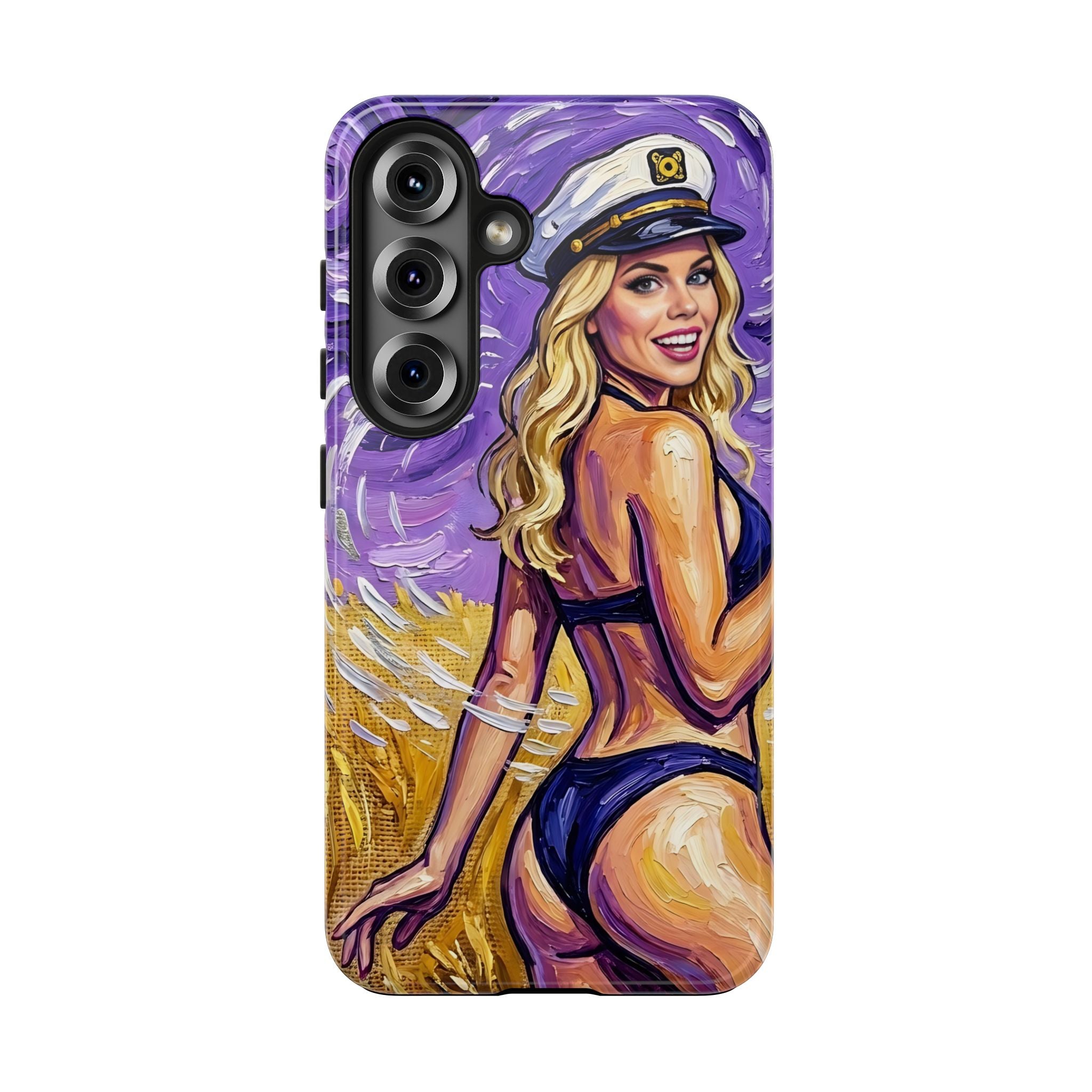 Nautical Pin-Up by FoxQT Tough Phone Case – Beach Babe Art Protective Cover