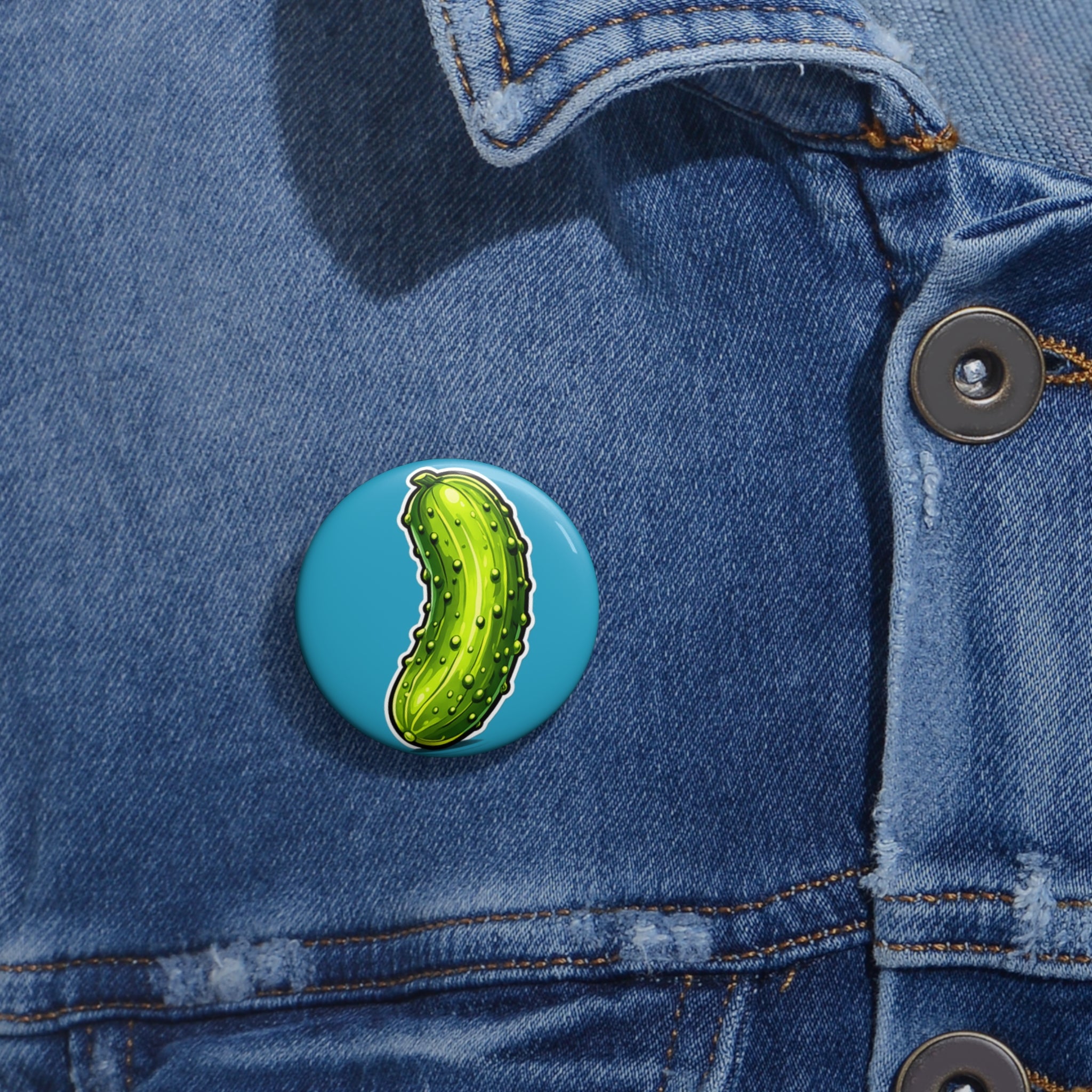 Silly Pickle Pin Buttons