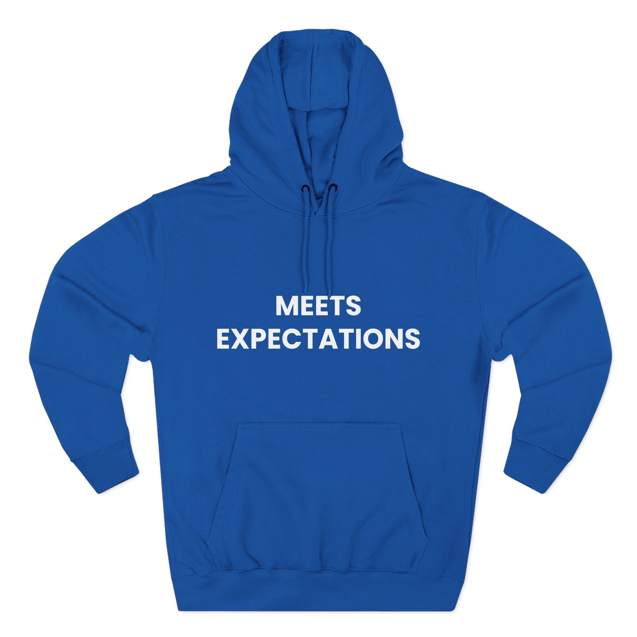 Lexi "Meets Expectations" Blue Hoodie —  Statement Pullover