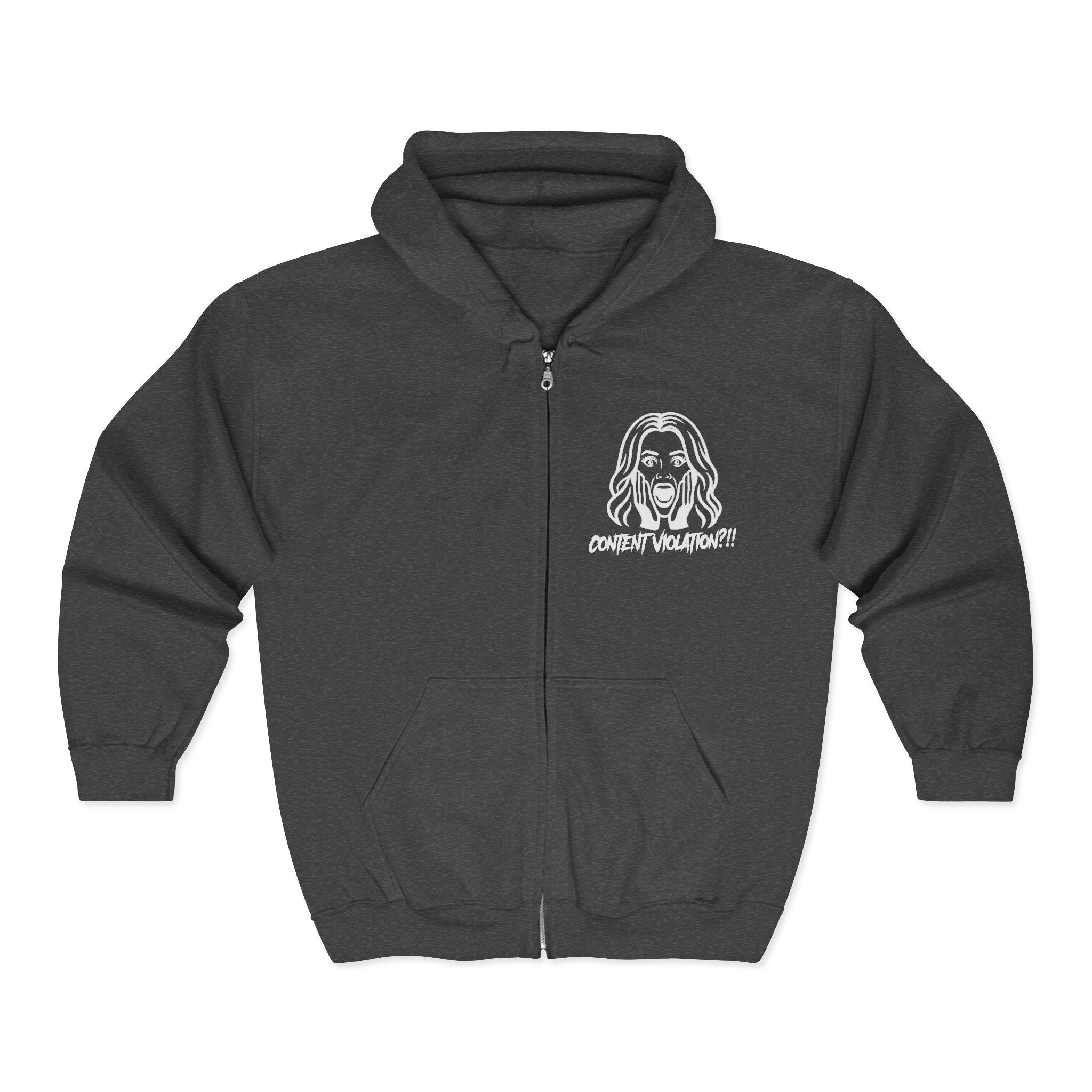 Crystal Sparkle Content Violation by Taliasaurus Unisex Heavy Blend™ Full Zip Hooded Sweatshirt