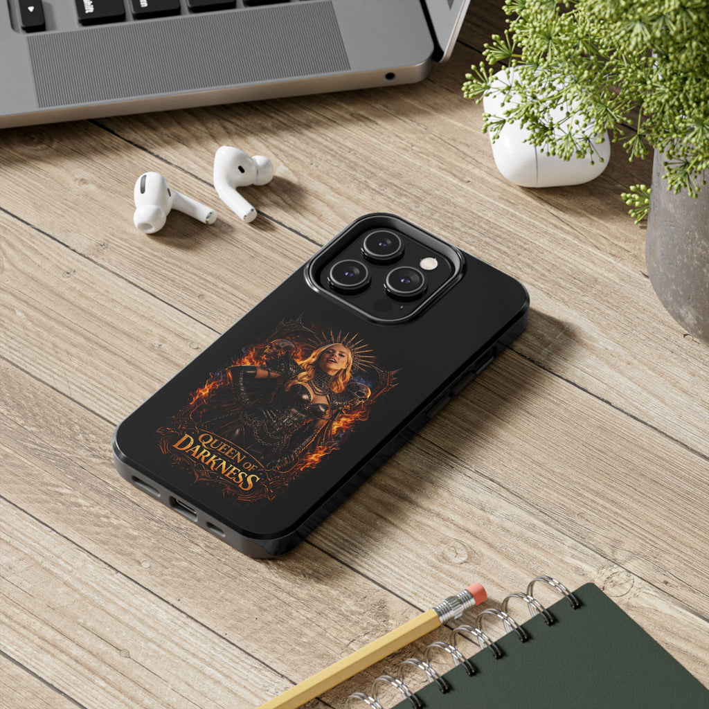 Crystal Sparkle Queen of Darkness by Dark.Lex  Phone Case — Gothic Flame Protective Case
