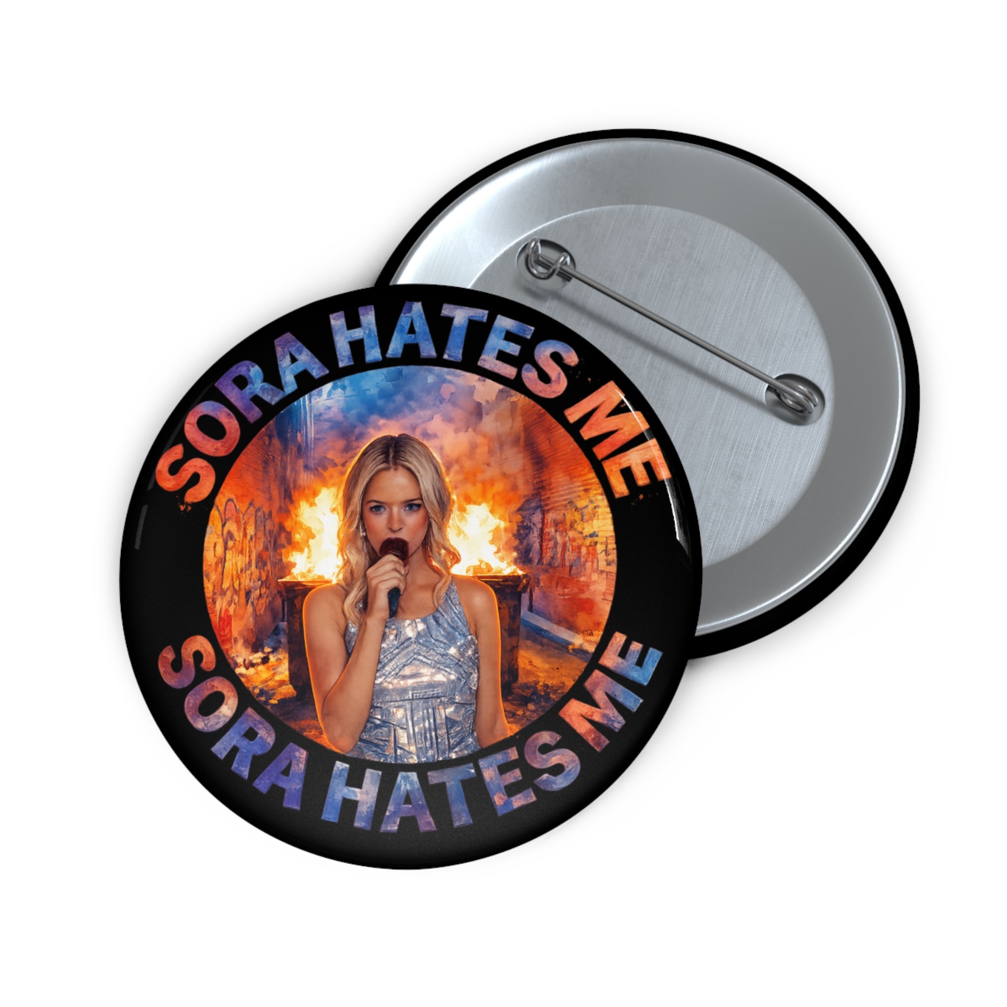 Crystal Sparkle “SORA HATES ME” Fan Pin