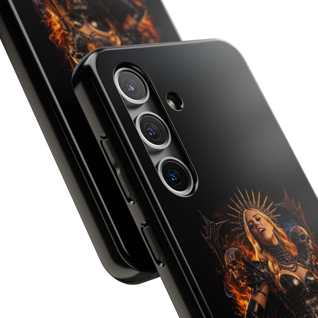 Crystal Sparkle Queen of Darkness by Dark.Lex  Phone Case — Gothic Flame Protective Case
