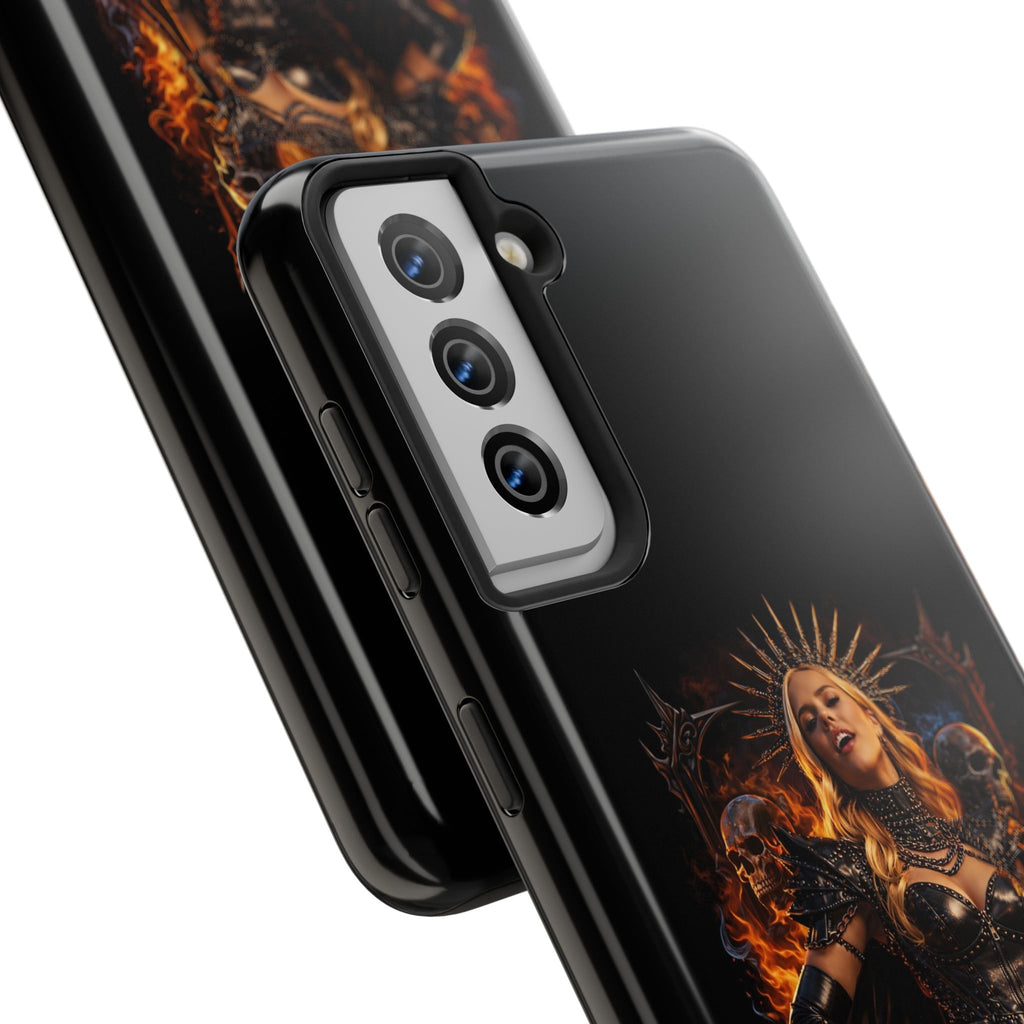 Crystal Sparkle Queen of Darkness by Dark.Lex  Phone Case — Gothic Flame Protective Case