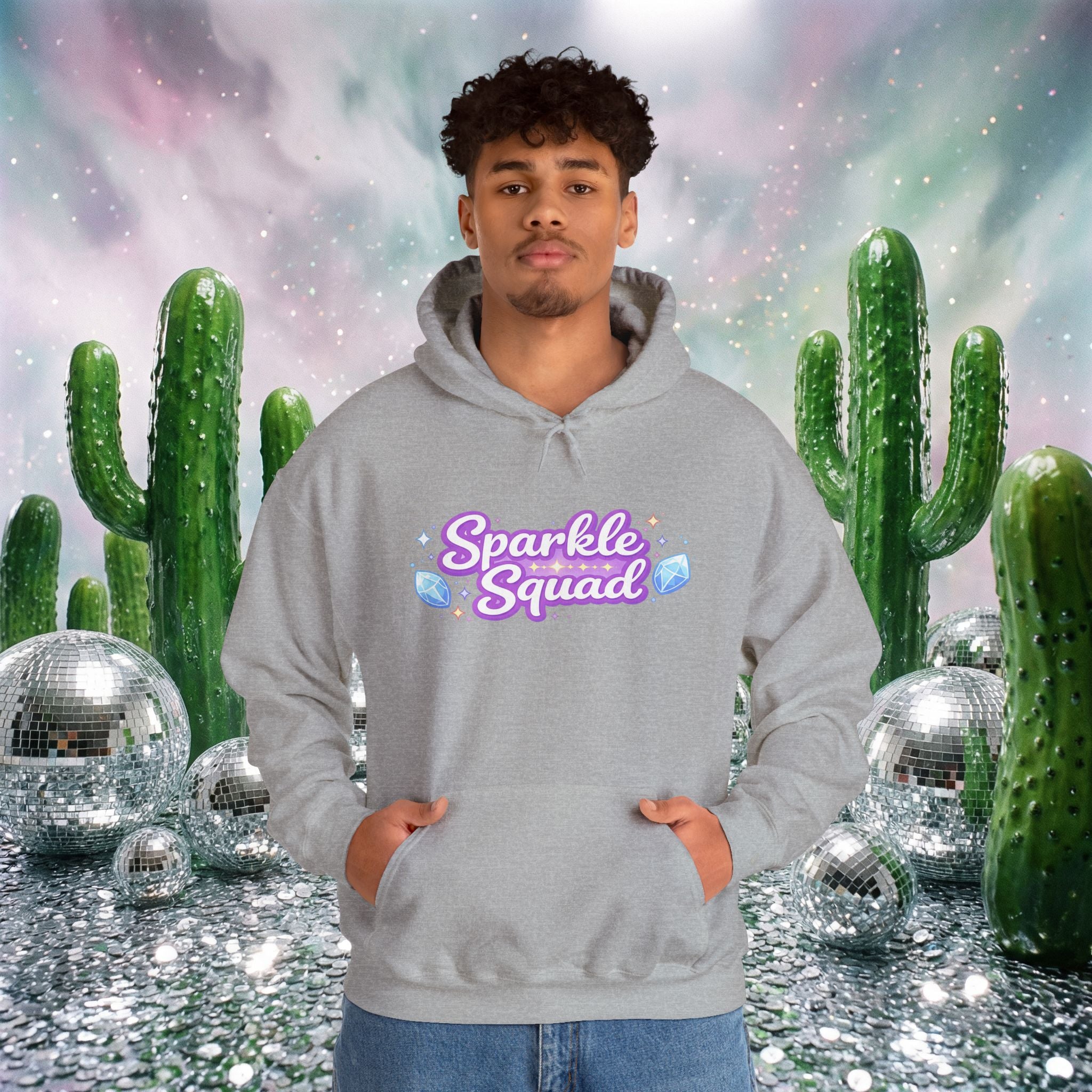Sparkle Squad by GareBearStare Hoodie – Cute Pastel Gem Graphic Sweatshirt
