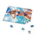Crystal Sparkle Summer Sailor Bikini Puzzle — 120/252/500-Piece Beach Jigsaw