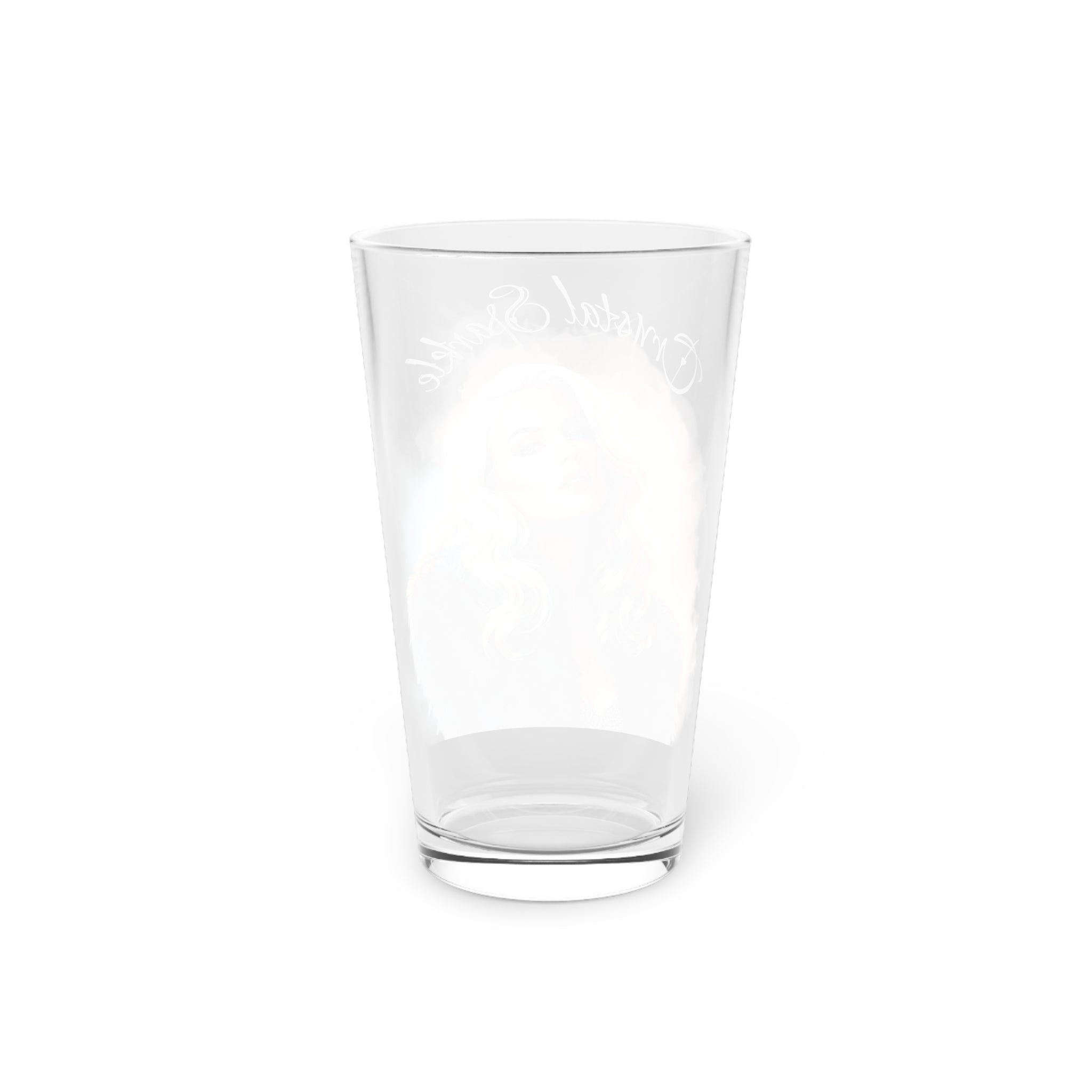 Pint Glass — 'Crystal Sparkle' Portrait by Dark.Lex Beer Glass (16 oz)