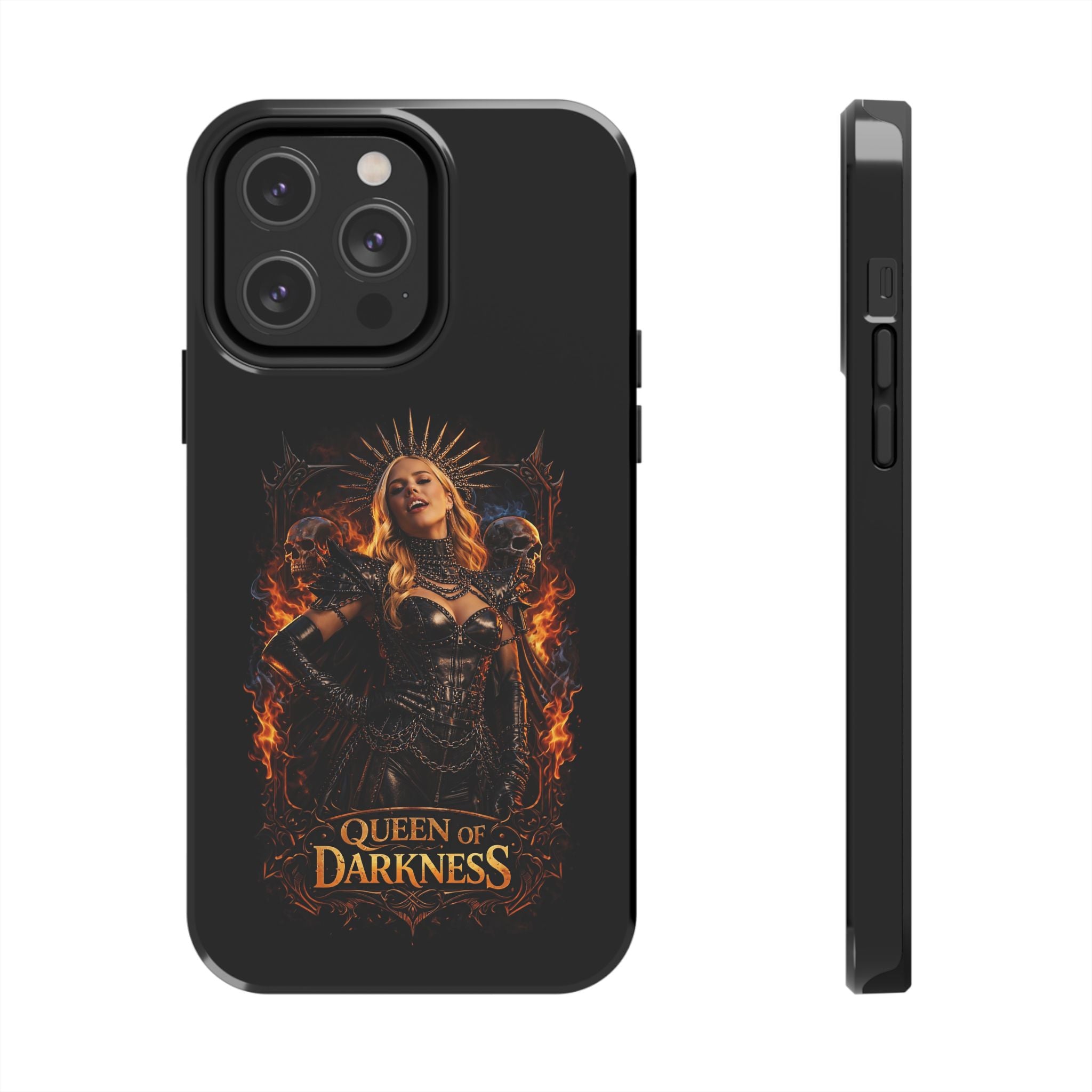 Crystal Sparkle Queen of Darkness by Dark.Lex  Phone Case — Gothic Flame Protective Case
