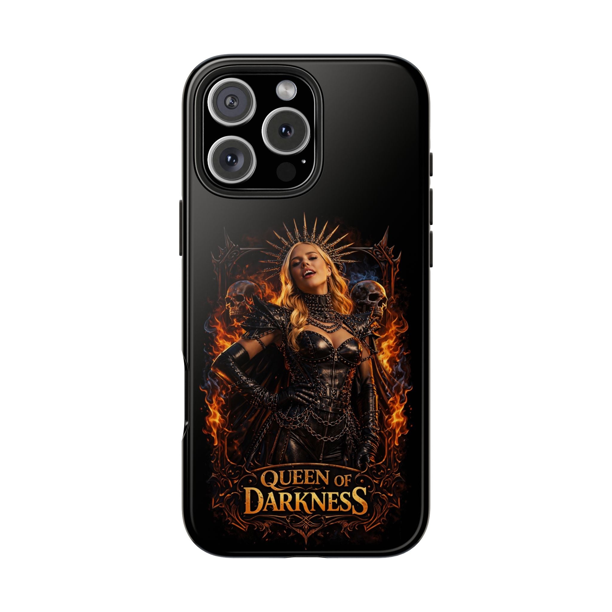 Crystal Sparkle Queen of Darkness by Dark.Lex  Phone Case — Gothic Flame Protective Case