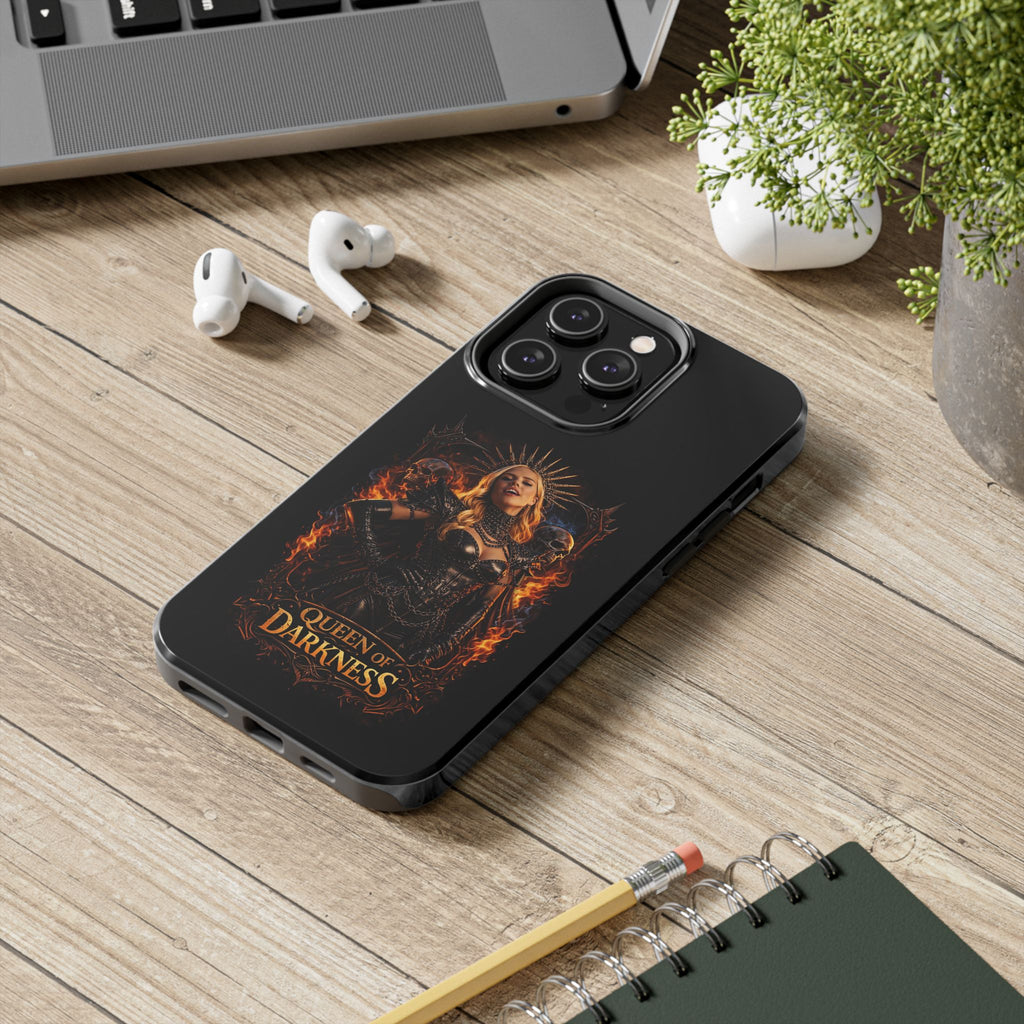 Crystal Sparkle Queen of Darkness by Dark.Lex  Phone Case — Gothic Flame Protective Case