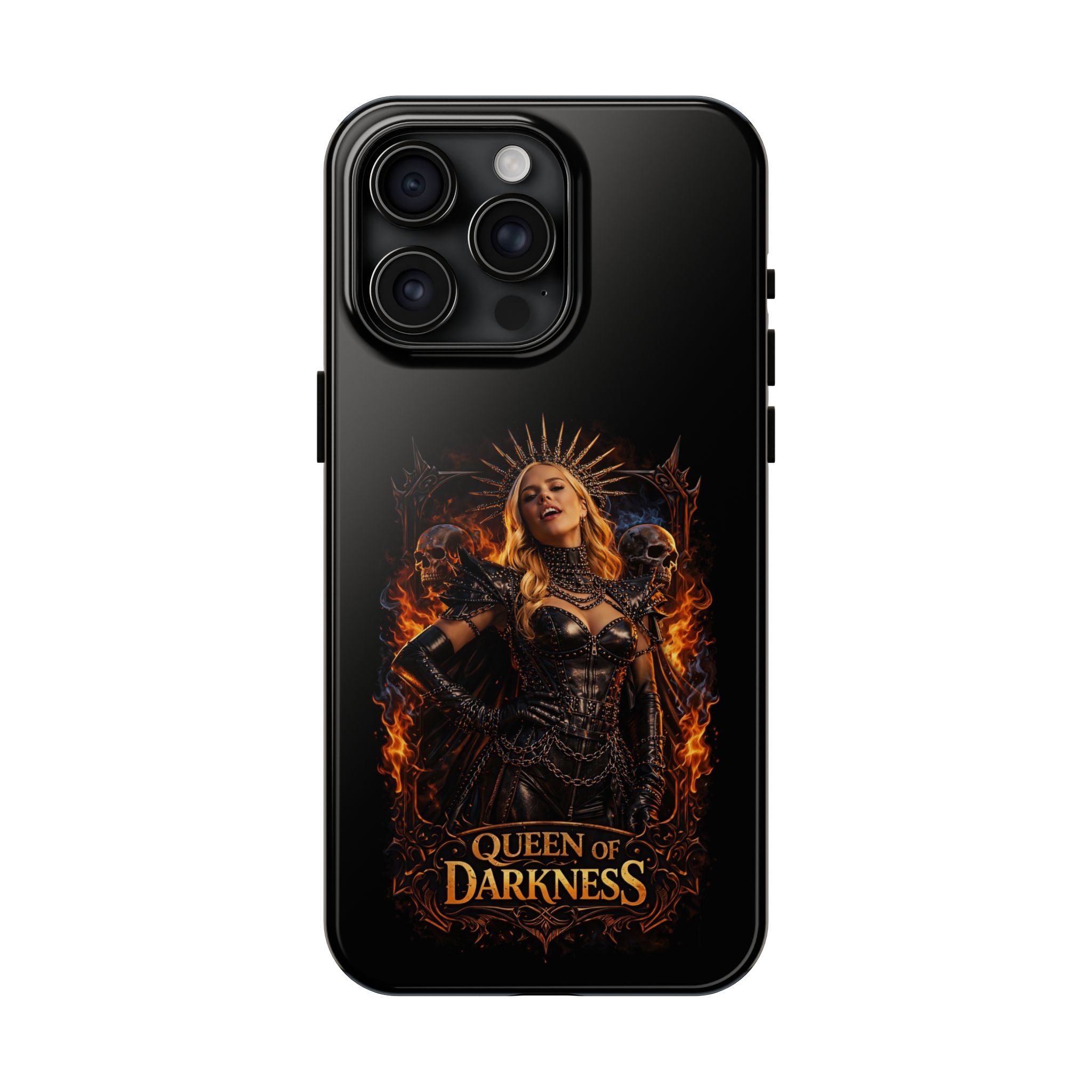 Crystal Sparkle Queen of Darkness by Dark.Lex  Phone Case — Gothic Flame Protective Case
