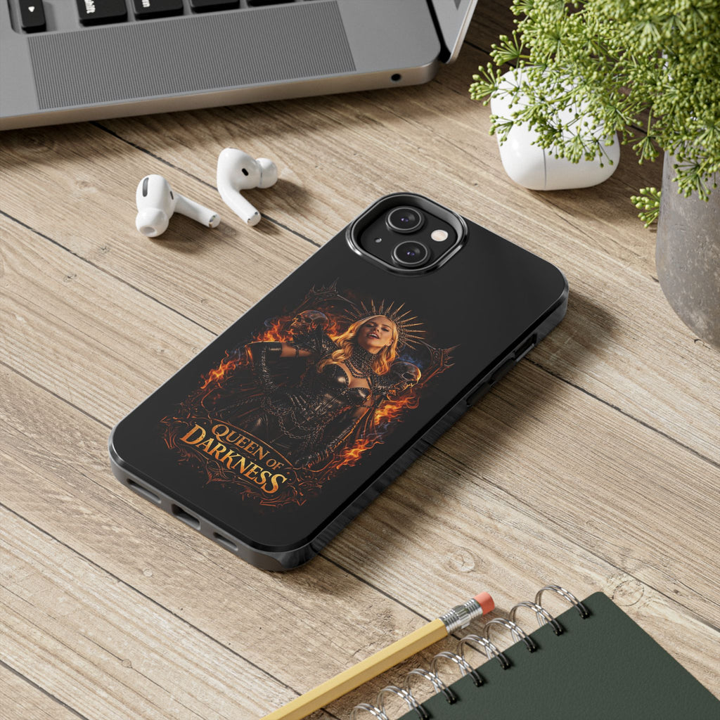 Crystal Sparkle Queen of Darkness by Dark.Lex  Phone Case — Gothic Flame Protective Case
