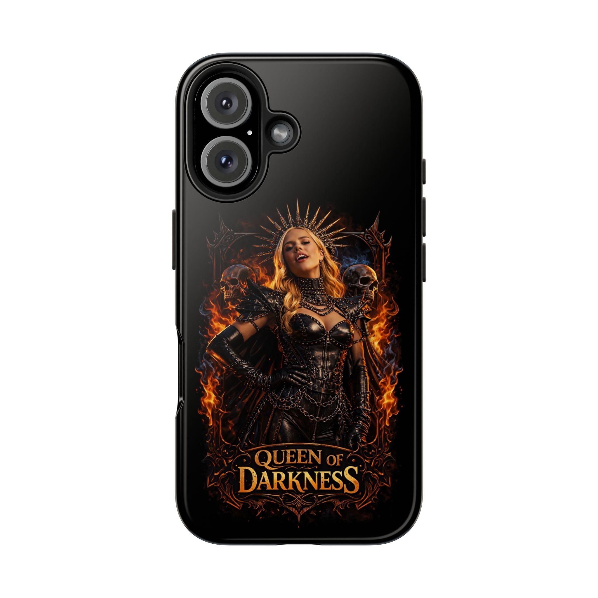 Crystal Sparkle Queen of Darkness by Dark.Lex  Phone Case — Gothic Flame Protective Case