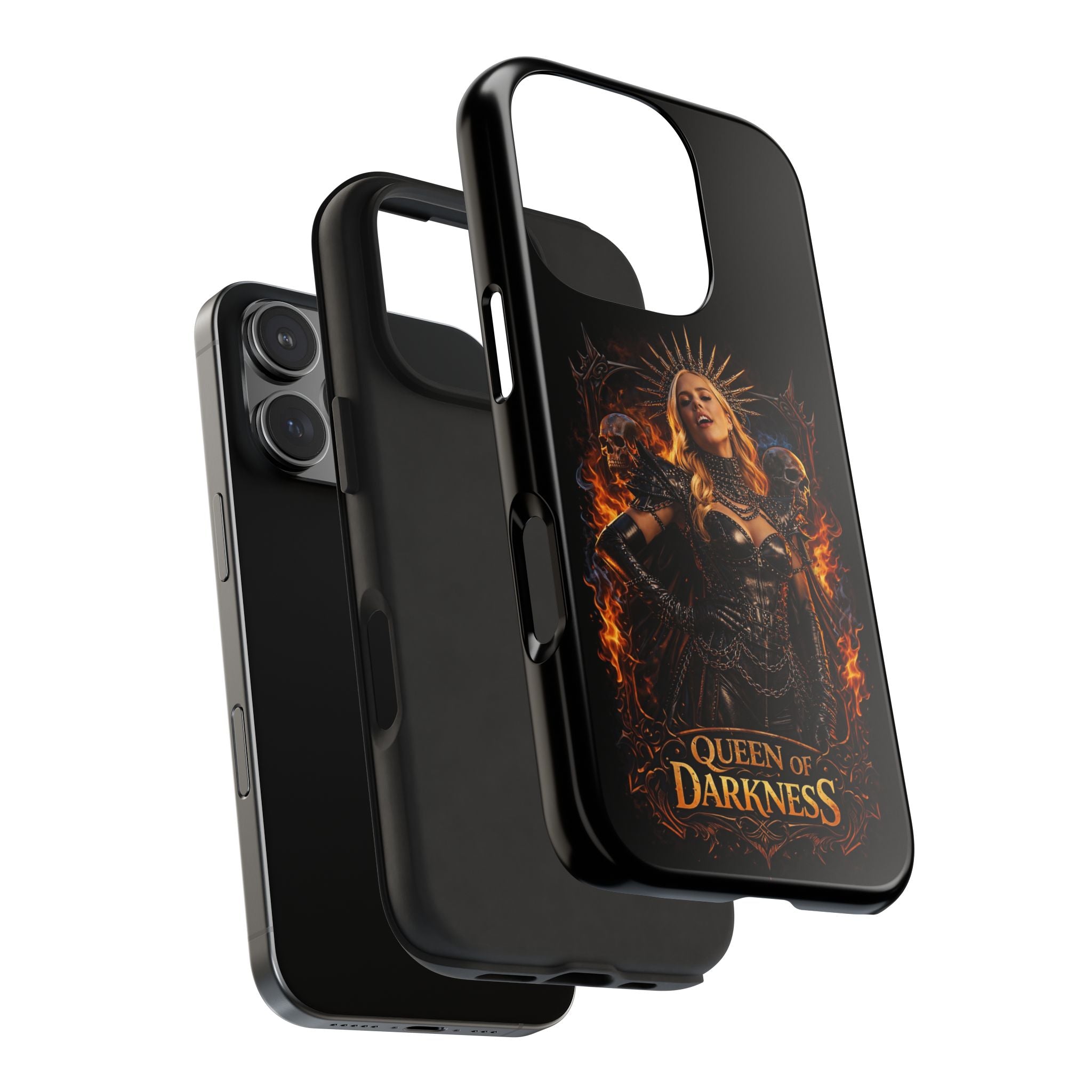 Crystal Sparkle Queen of Darkness by Dark.Lex  Phone Case — Gothic Flame Protective Case