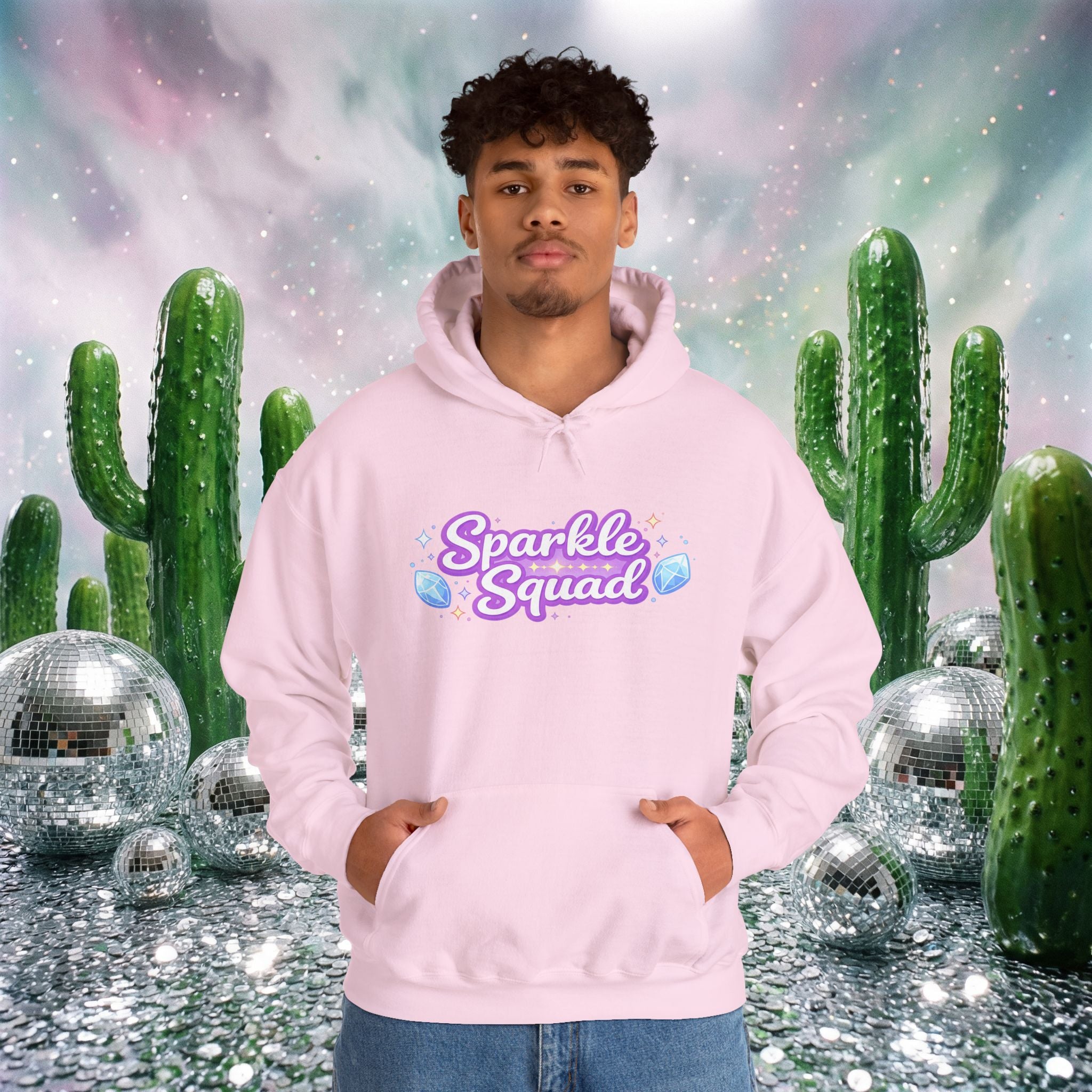 Sparkle Squad by GareBearStare Hoodie – Cute Pastel Gem Graphic Sweatshirt