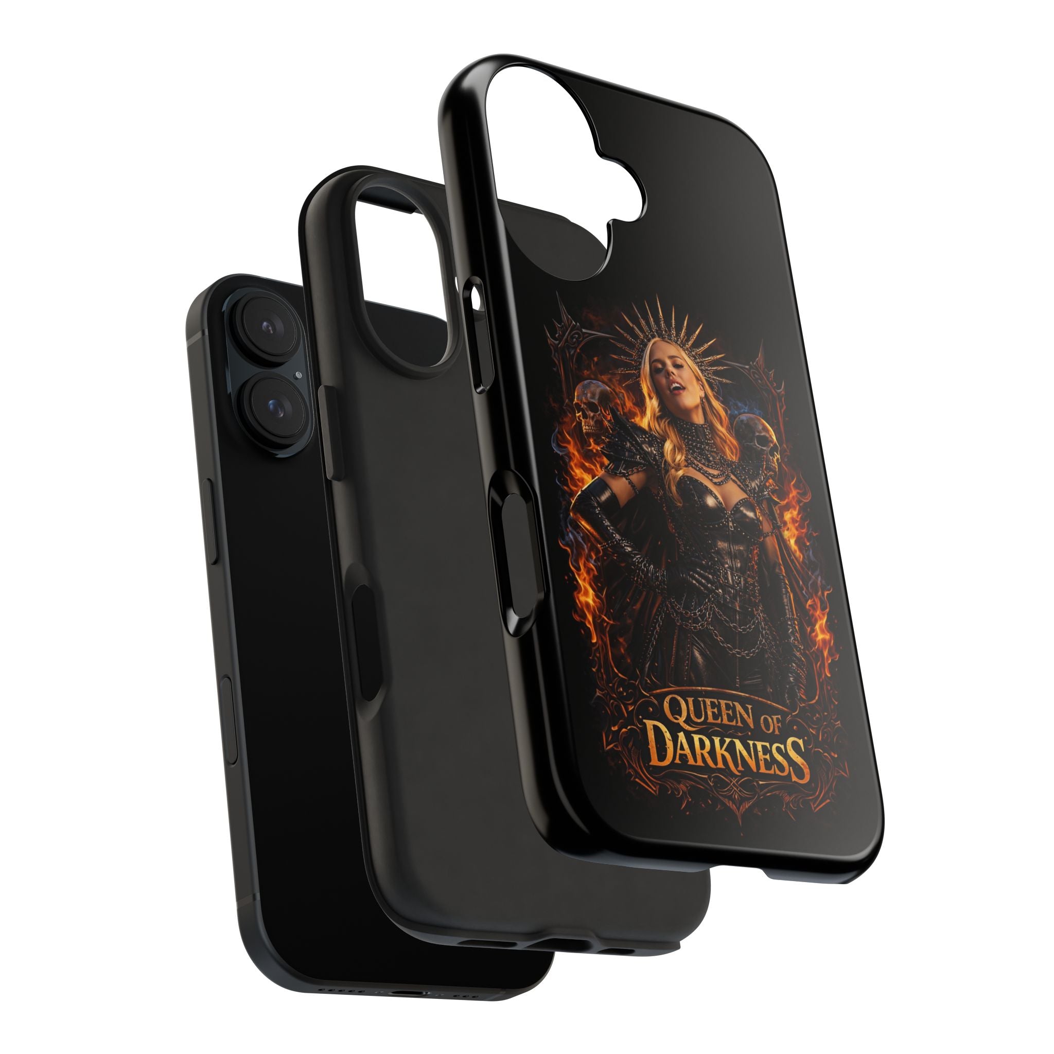 Crystal Sparkle Queen of Darkness by Dark.Lex  Phone Case — Gothic Flame Protective Case
