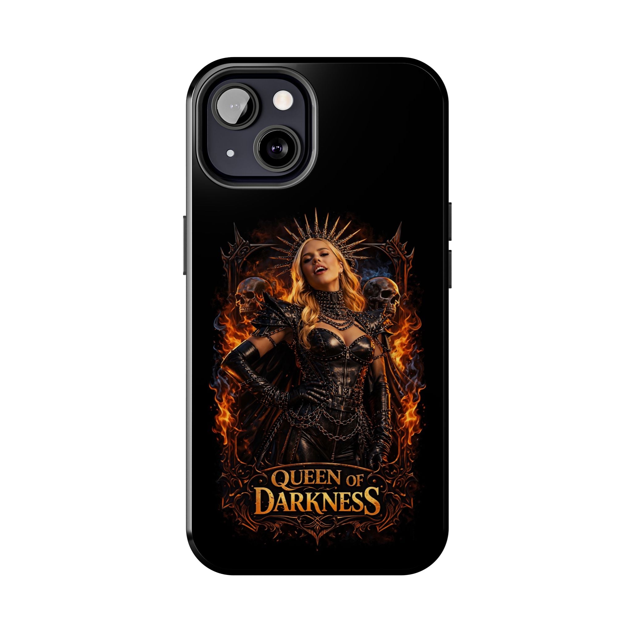 Crystal Sparkle Queen of Darkness by Dark.Lex  Phone Case — Gothic Flame Protective Case