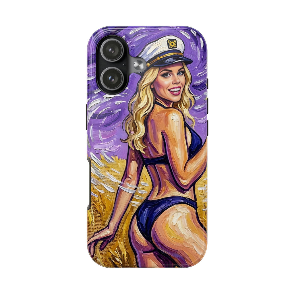 Nautical Pin-Up by FoxQT Tough Phone Case – Beach Babe Art Protective Cover