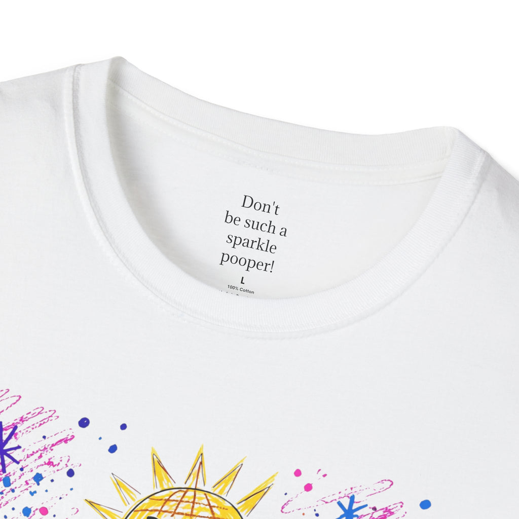 Sparkle Squad Dance Party by MilesGT T-Shirt — "My Best Friends Dance Party" Crystal Sparkle Drawing by MilesGT Cute Graphic Tee