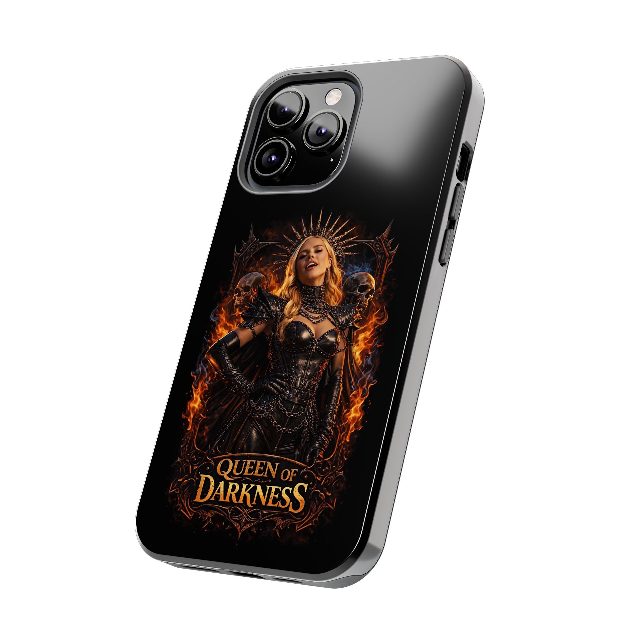 Crystal Sparkle Queen of Darkness by Dark.Lex  Phone Case — Gothic Flame Protective Case