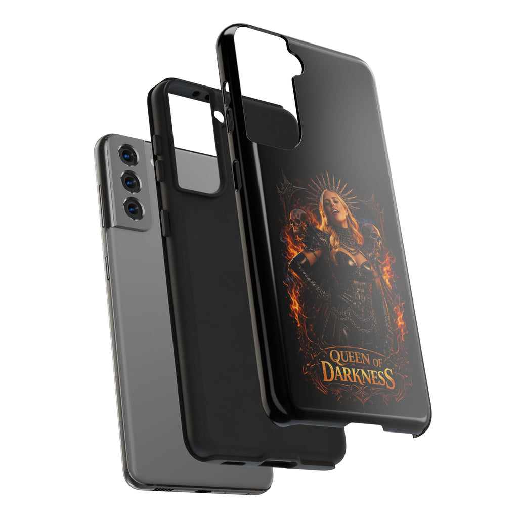 Crystal Sparkle Queen of Darkness by Dark.Lex  Phone Case — Gothic Flame Protective Case