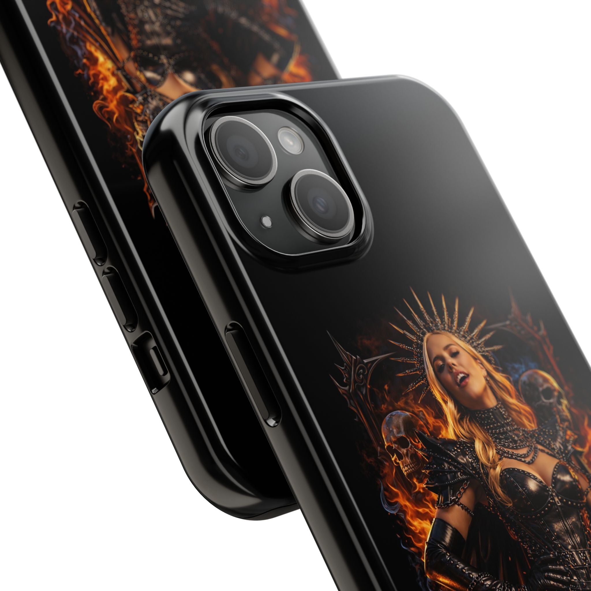 Crystal Sparkle Queen of Darkness by Dark.Lex  Phone Case — Gothic Flame Protective Case