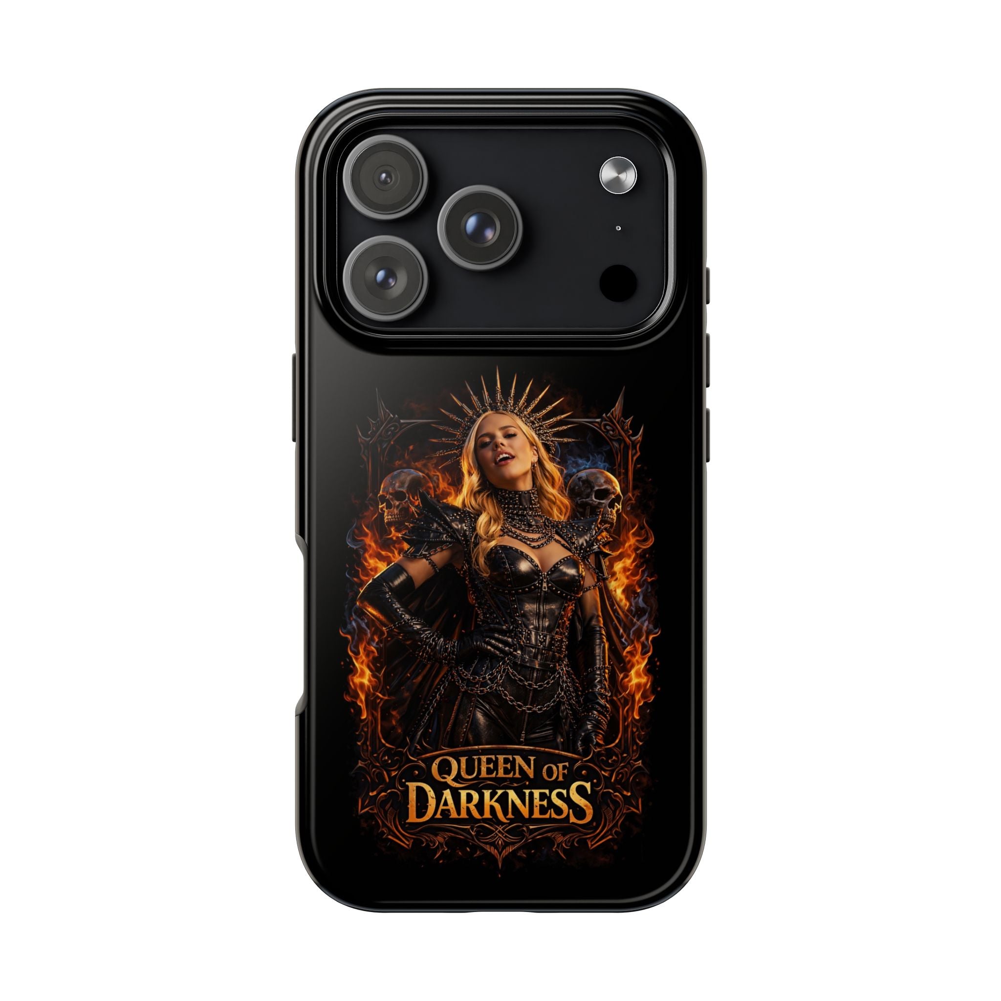 Crystal Sparkle Queen of Darkness by Dark.Lex  Phone Case — Gothic Flame Protective Case