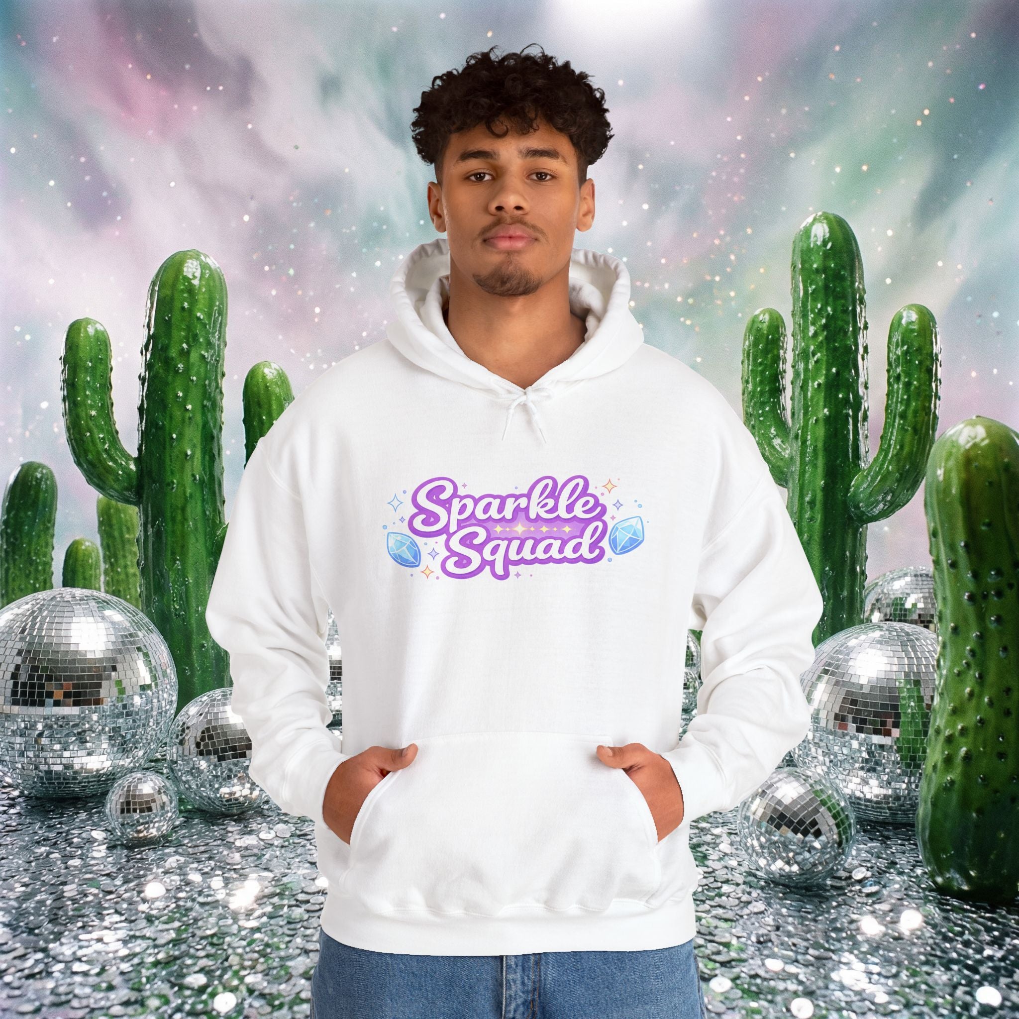 Sparkle Squad by GareBearStare Hoodie – Cute Pastel Gem Graphic Sweatshirt