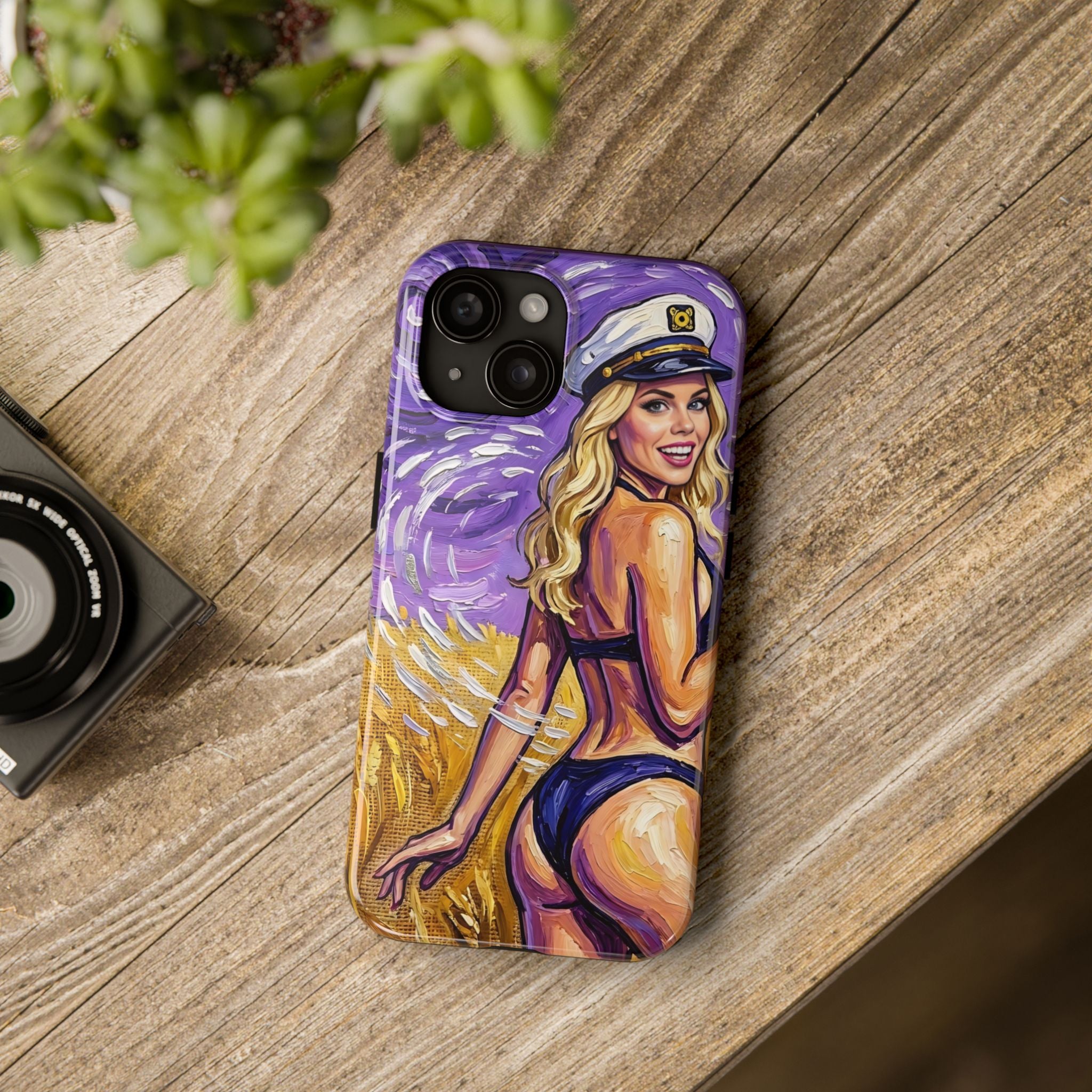 Nautical Pin-Up by FoxQT Tough Phone Case – Beach Babe Art Protective Cover