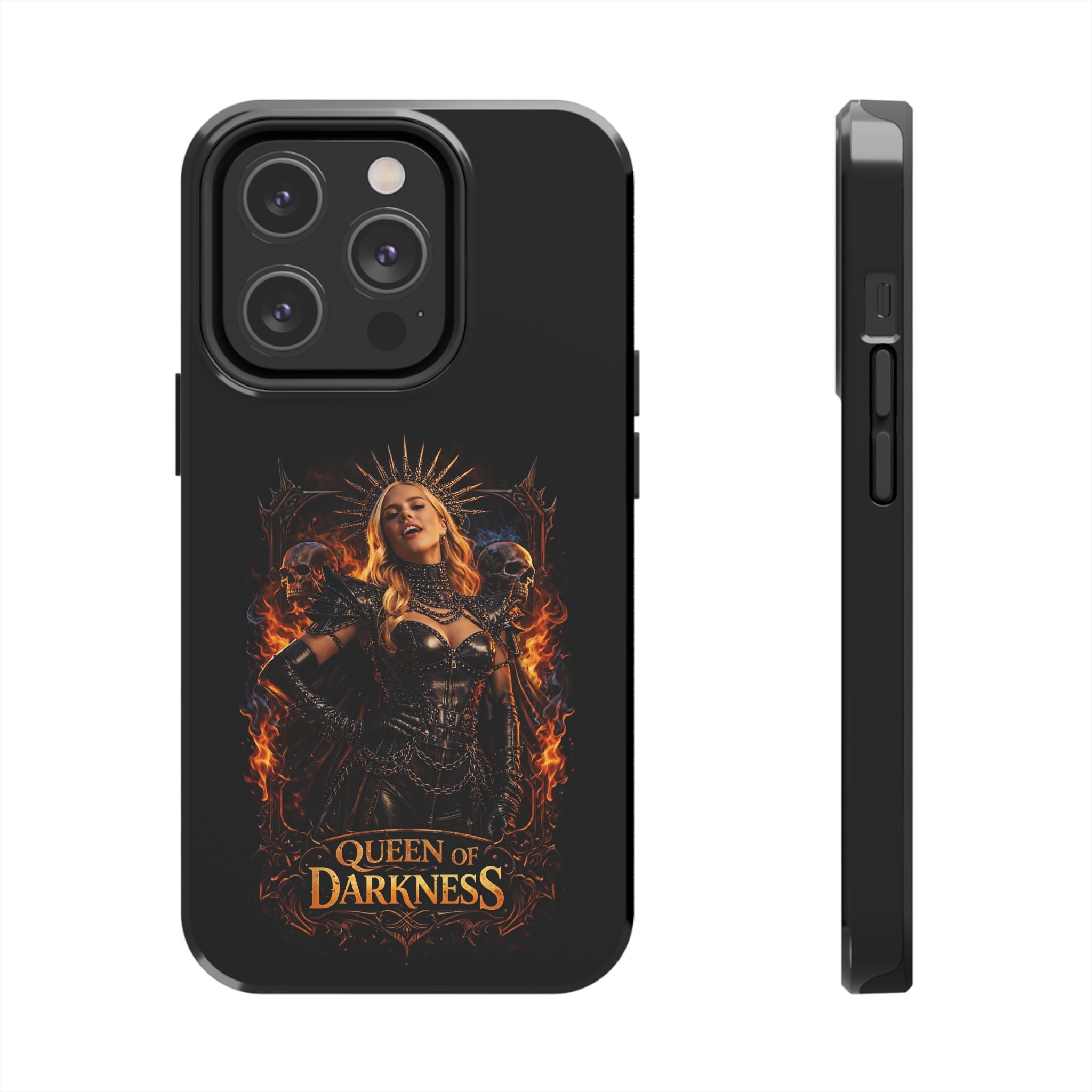 Crystal Sparkle Queen of Darkness by Dark.Lex  Phone Case — Gothic Flame Protective Case