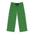 Men's Green Pajama Pants with Pickle Pattern