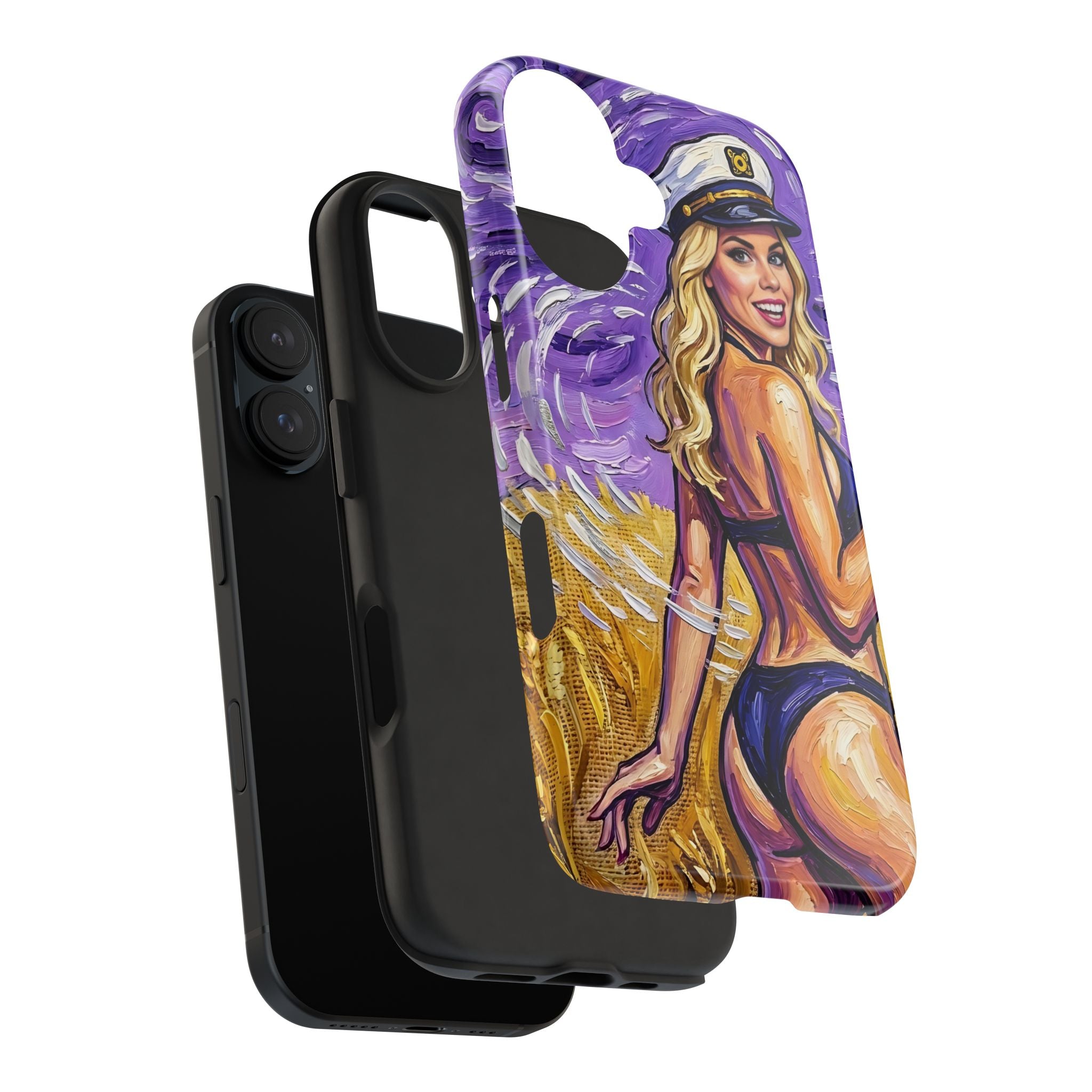 Nautical Pin-Up by FoxQT Tough Phone Case – Beach Babe Art Protective Cover