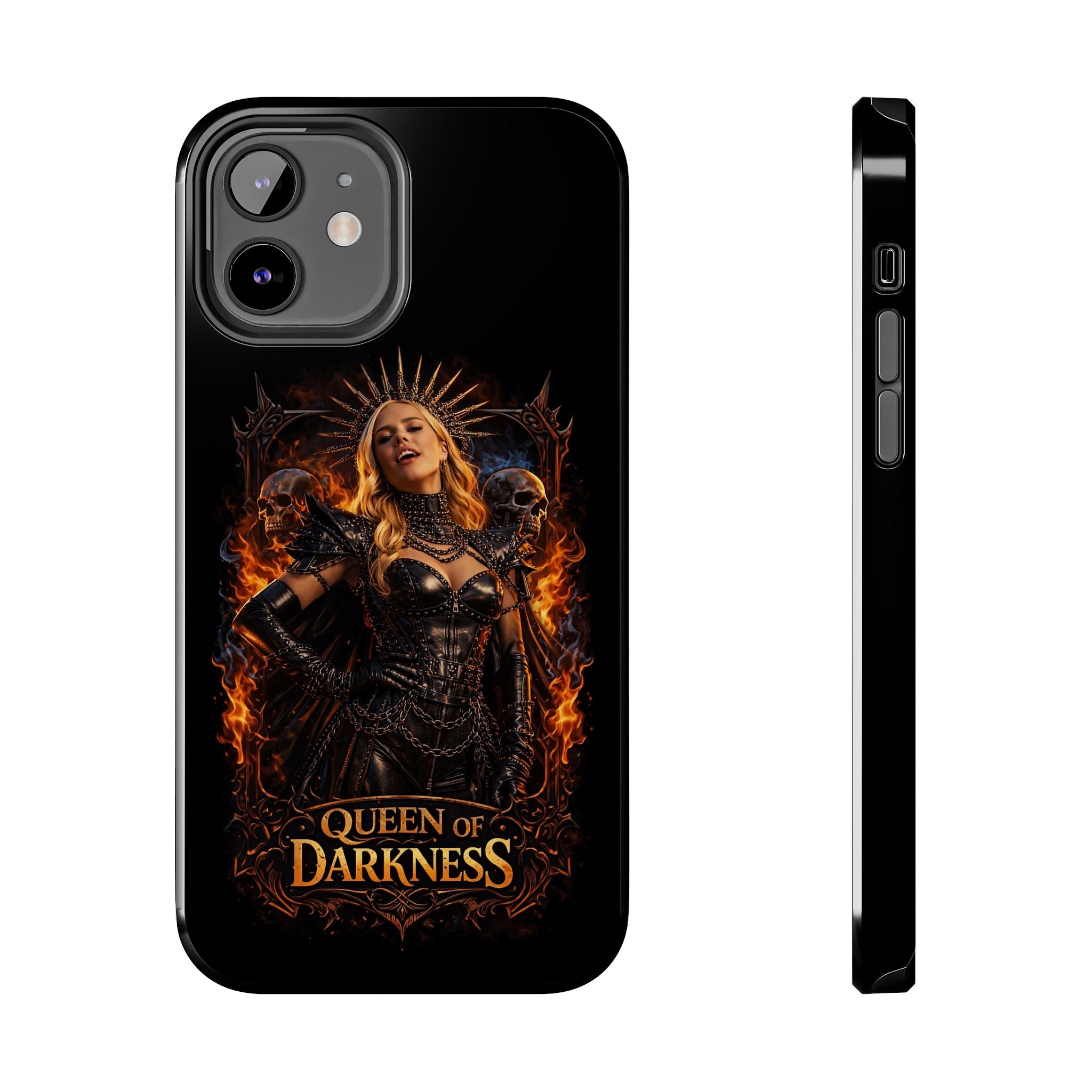 Crystal Sparkle Queen of Darkness by Dark.Lex  Phone Case — Gothic Flame Protective Case