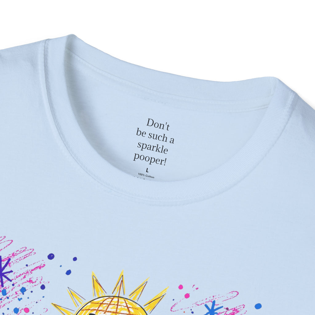 Sparkle Squad Dance Party by MilesGT T-Shirt — "My Best Friends Dance Party" Crystal Sparkle Drawing by MilesGT Cute Graphic Tee