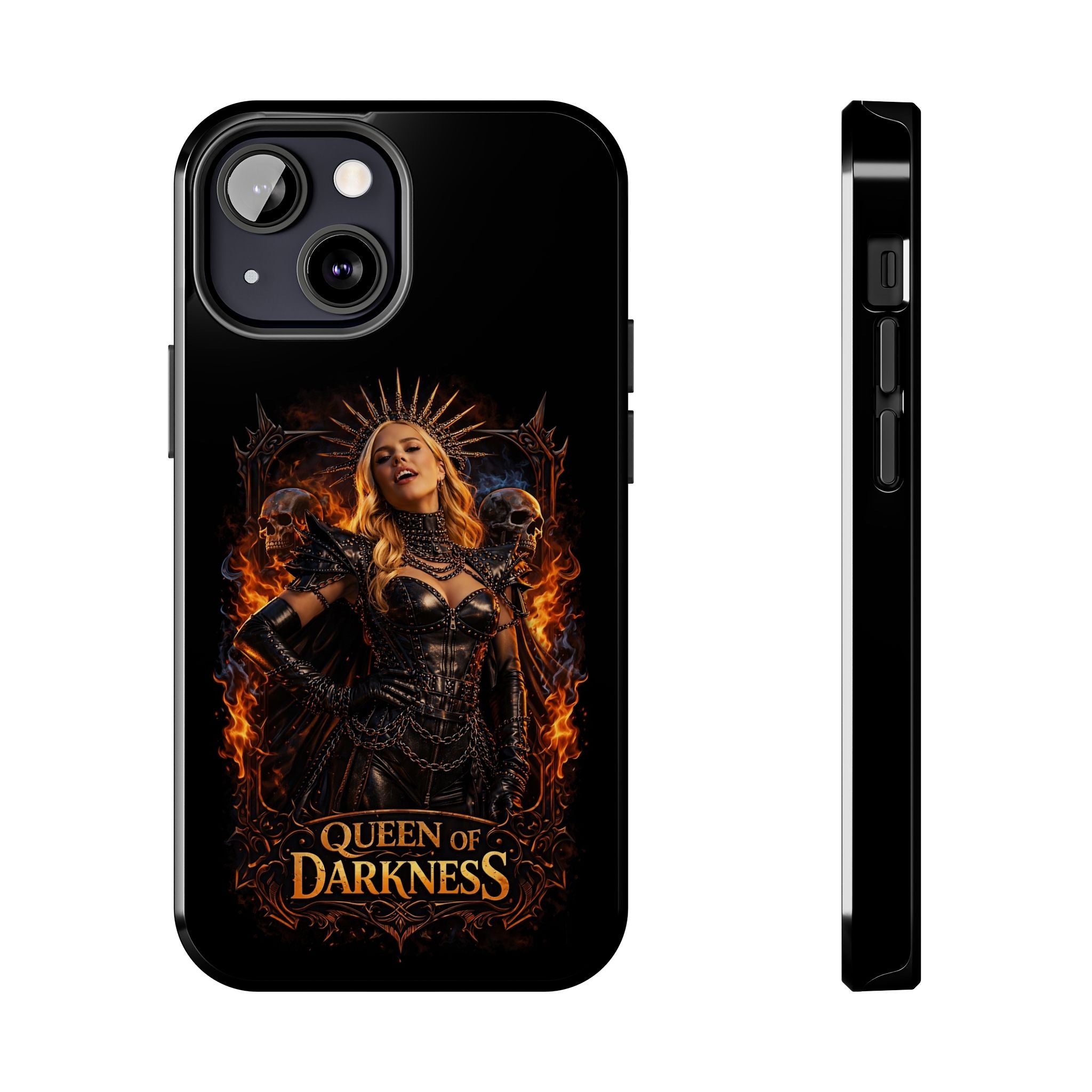 Crystal Sparkle Queen of Darkness by Dark.Lex  Phone Case — Gothic Flame Protective Case