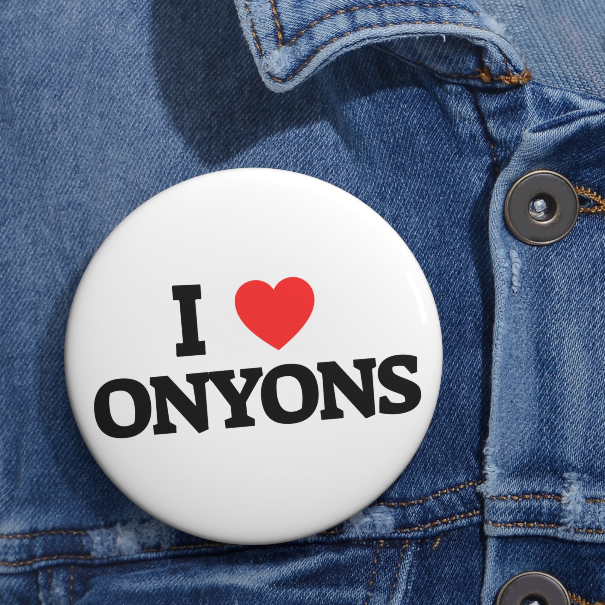 I Heart Onyons Pin