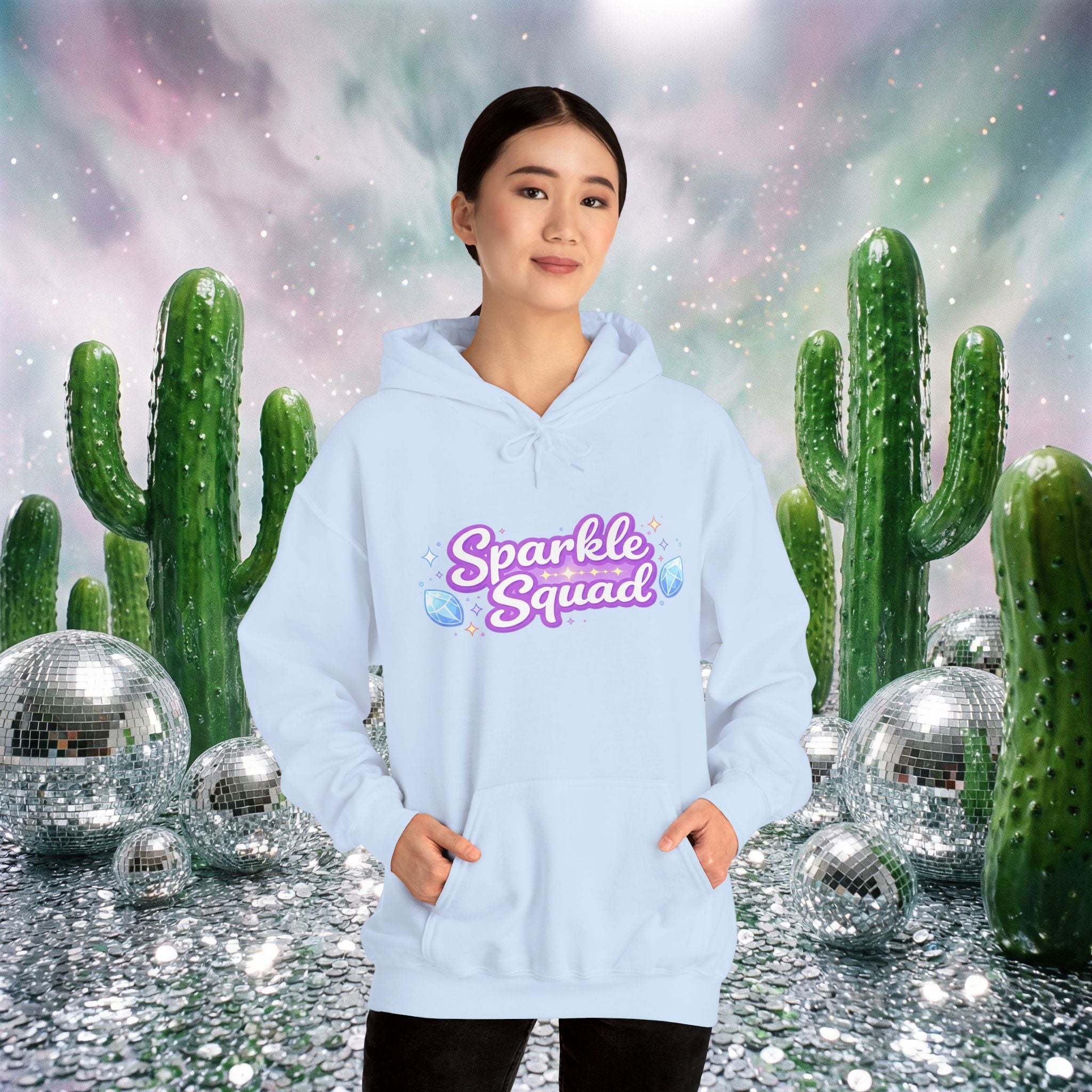 Sparkle Squad by GareBearStare Hoodie – Cute Pastel Gem Graphic Sweatshirt