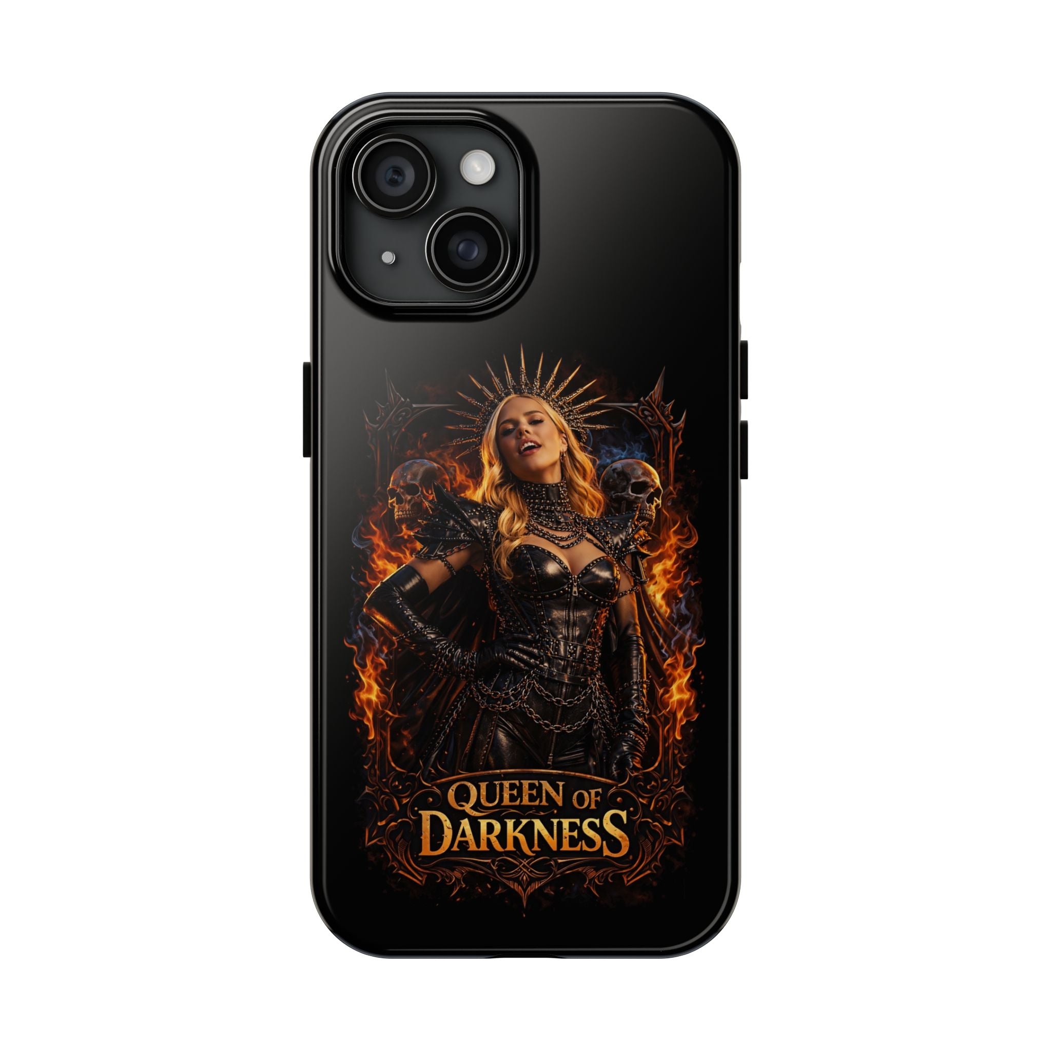Crystal Sparkle Queen of Darkness by Dark.Lex  Phone Case — Gothic Flame Protective Case